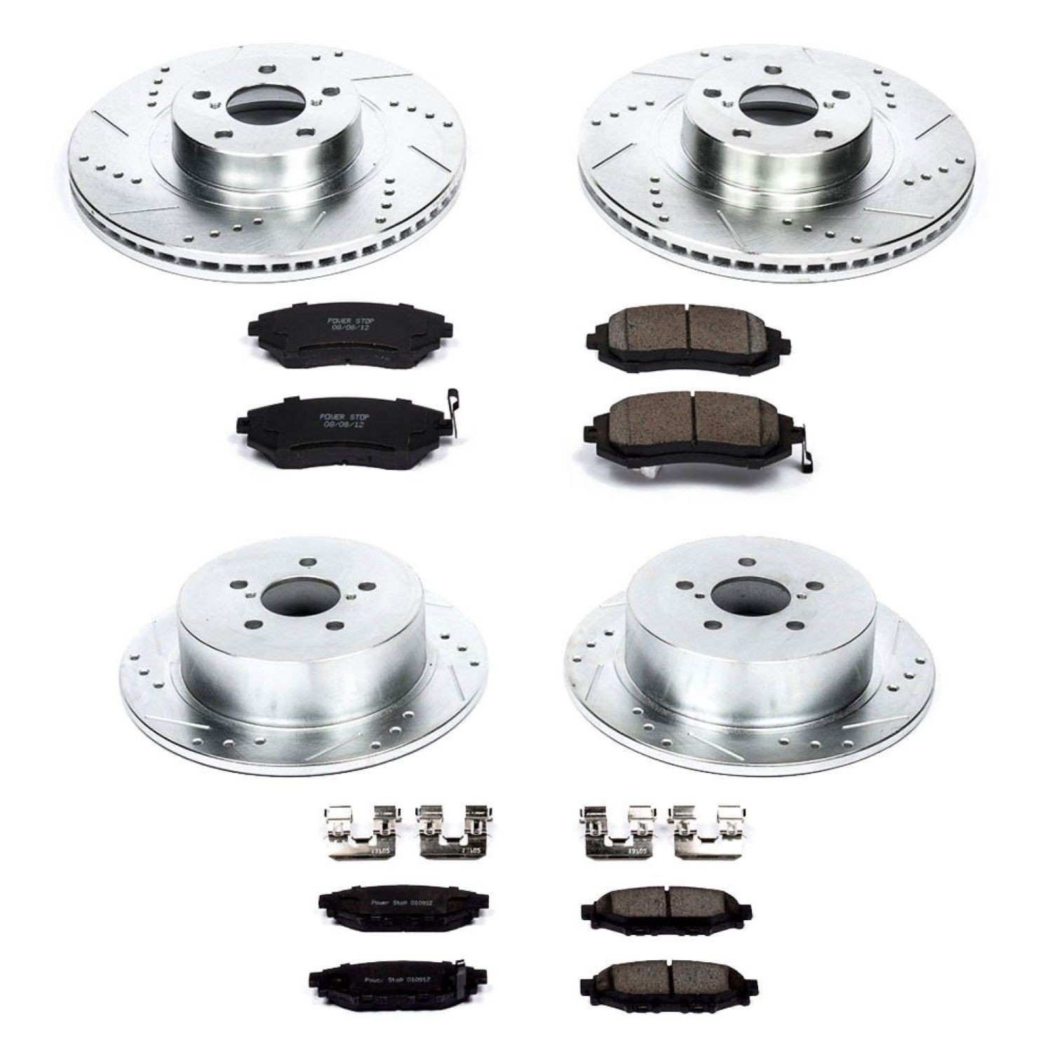 Power Stop 06-09 Subaru Legacy Front & Rear Z23 Evolution Sport Brake Kit