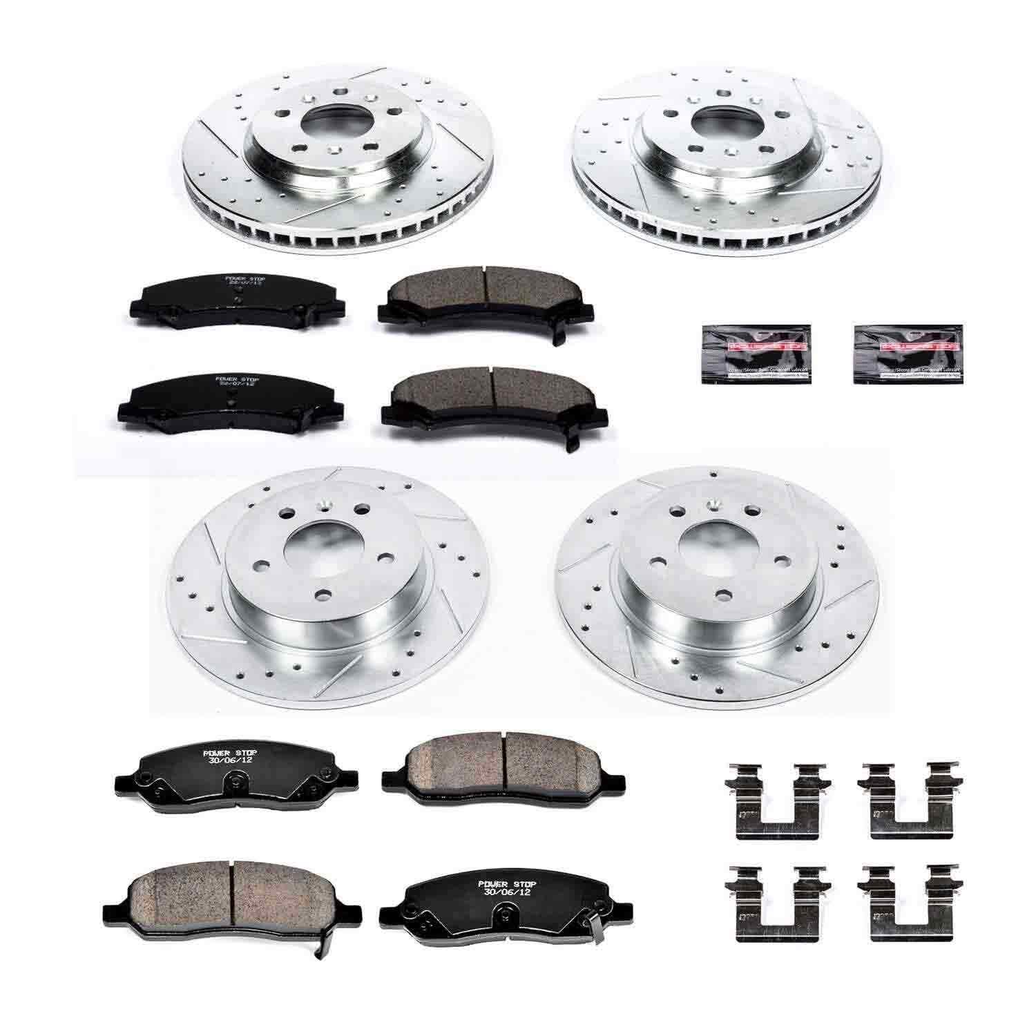 Power Stop 06-11 Buick Lucerne Front & Rear Z23 Evolution Sport Brake Kit