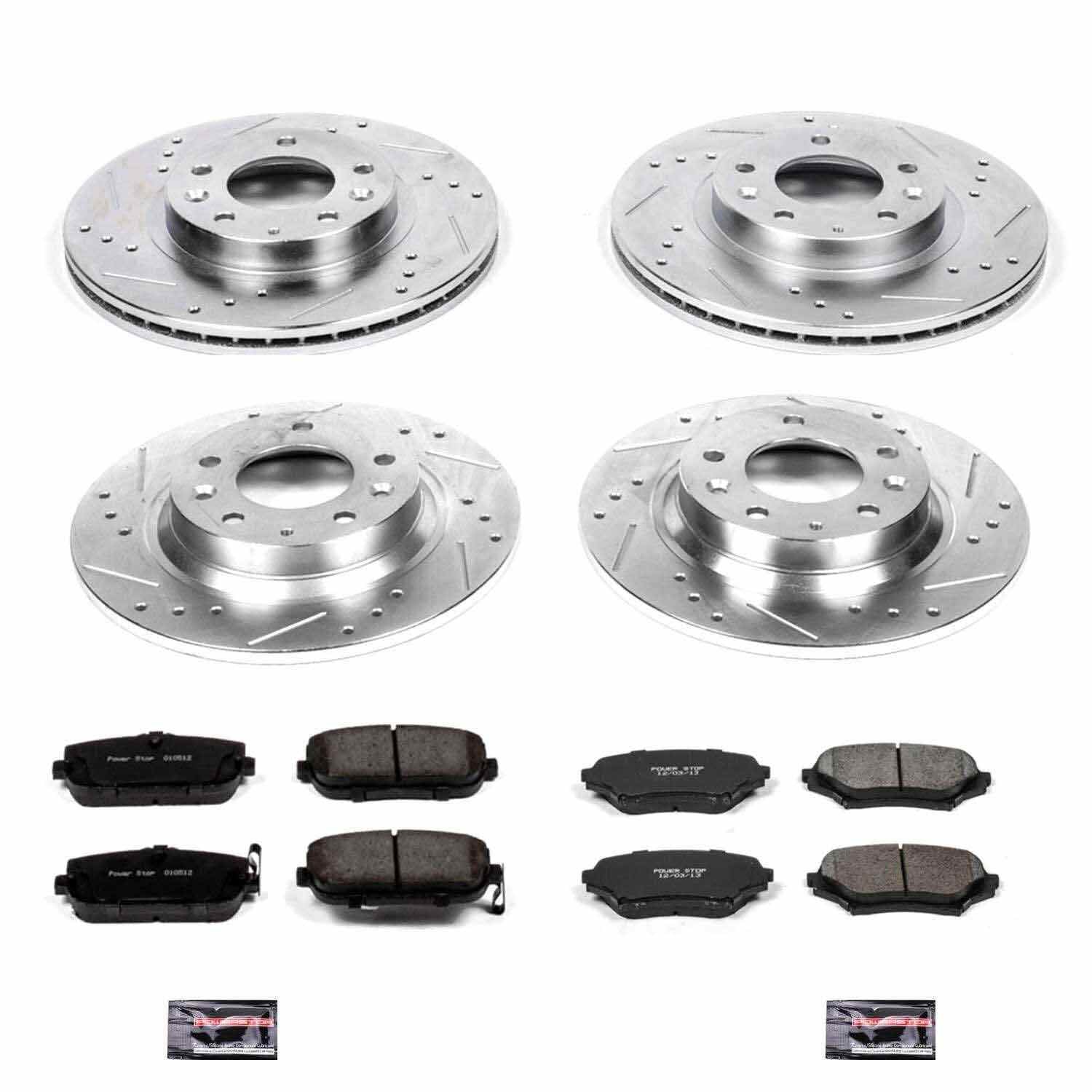 Power Stop 06-15 Mazda MX-5 Miata Front & Rear Z23 Evolution Sport Brake Kit