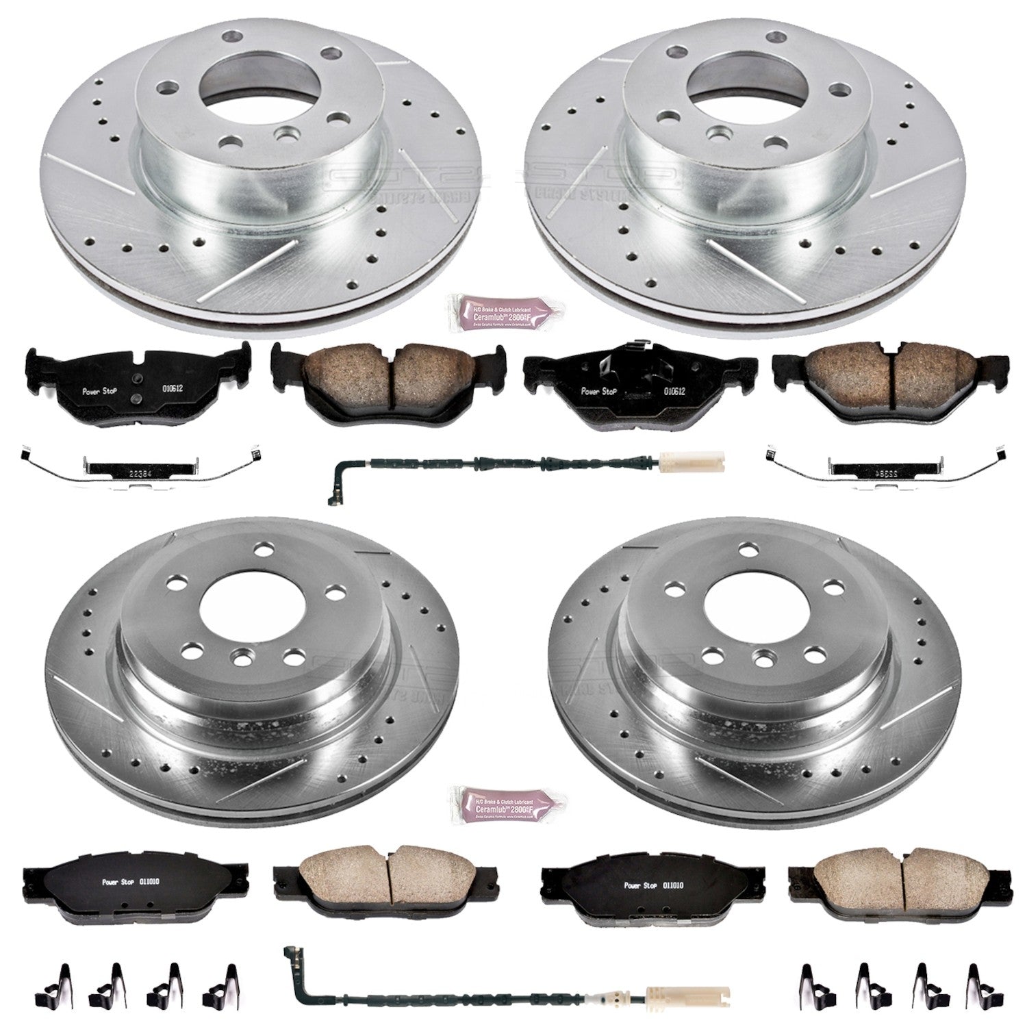 Power Stop 2007 BMW 328i Front & Rear Z23 Evolution Sport Brake Kit