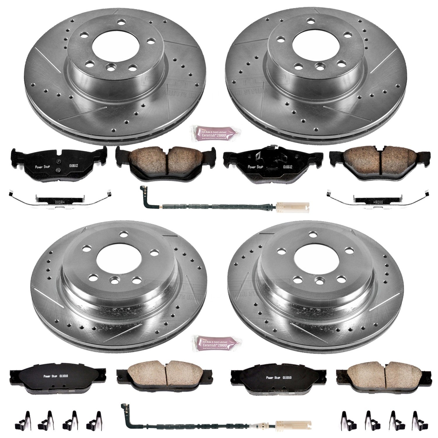 Power Stop 09-10 BMW 328i xDrive Front & Rear Z23 Evolution Sport Brake Kit