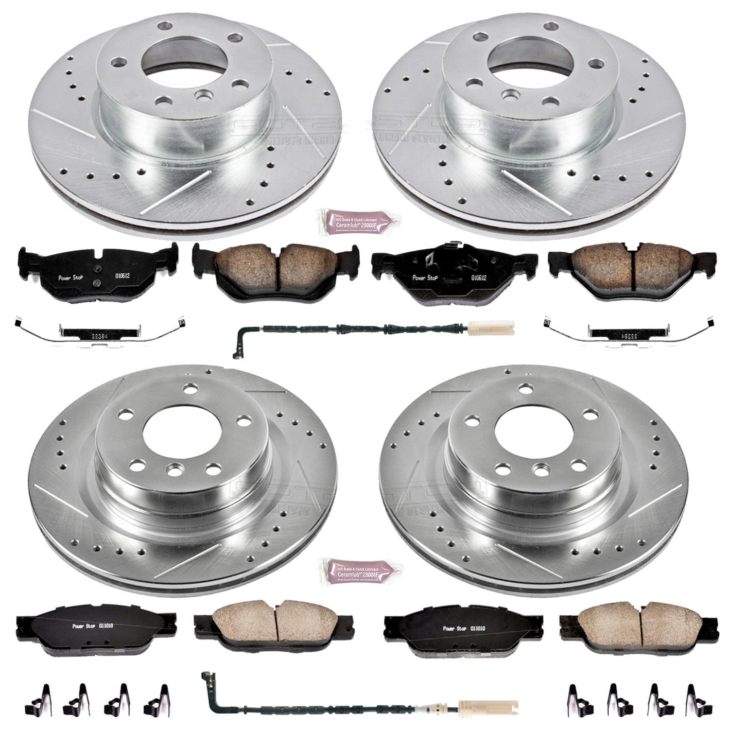 Power Stop 2007 BMW 328i Front & Rear Z23 Evolution Sport Brake Kit