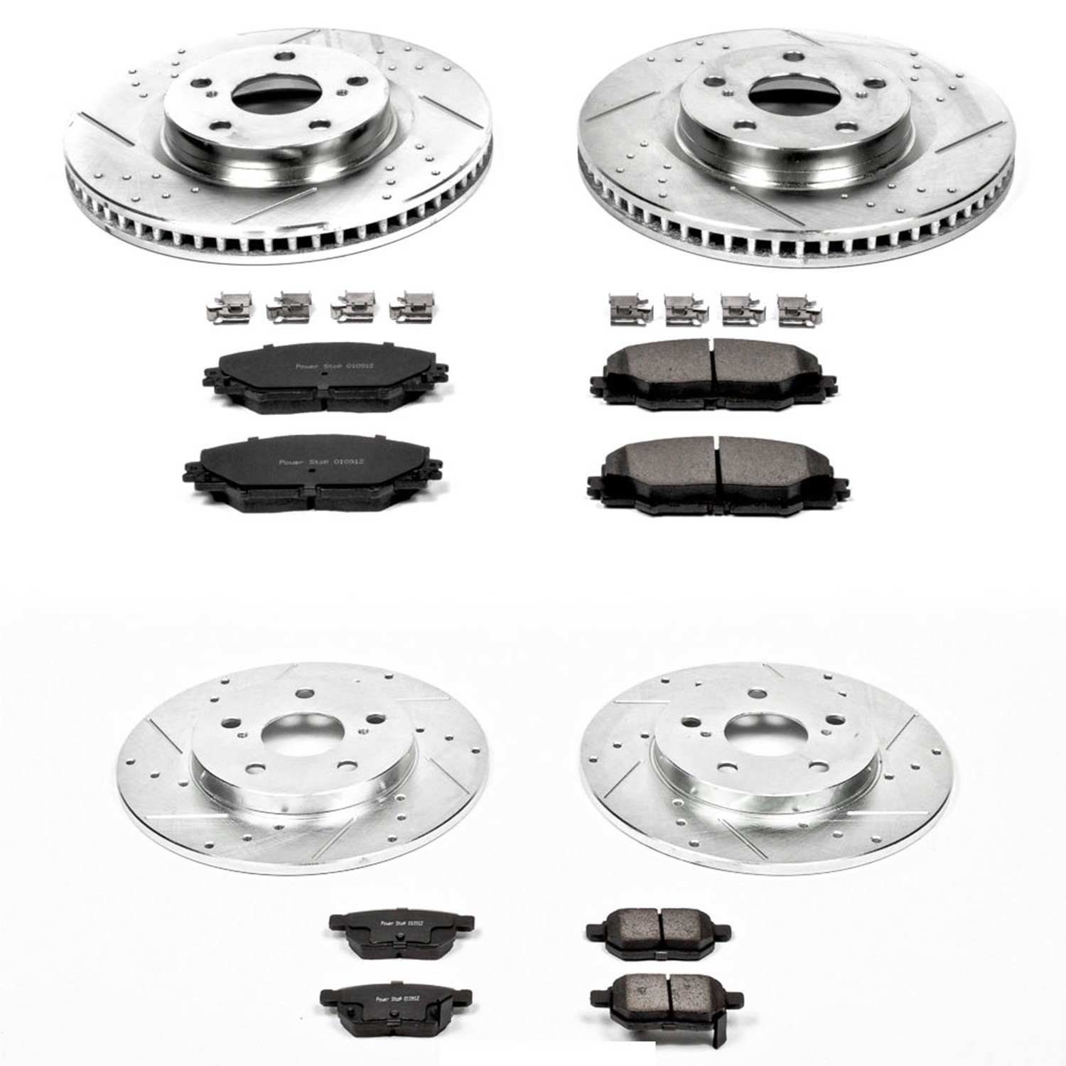 Power Stop 09-10 Pontiac Vibe Front & Rear Z23 Evolution Sport Brake Kit