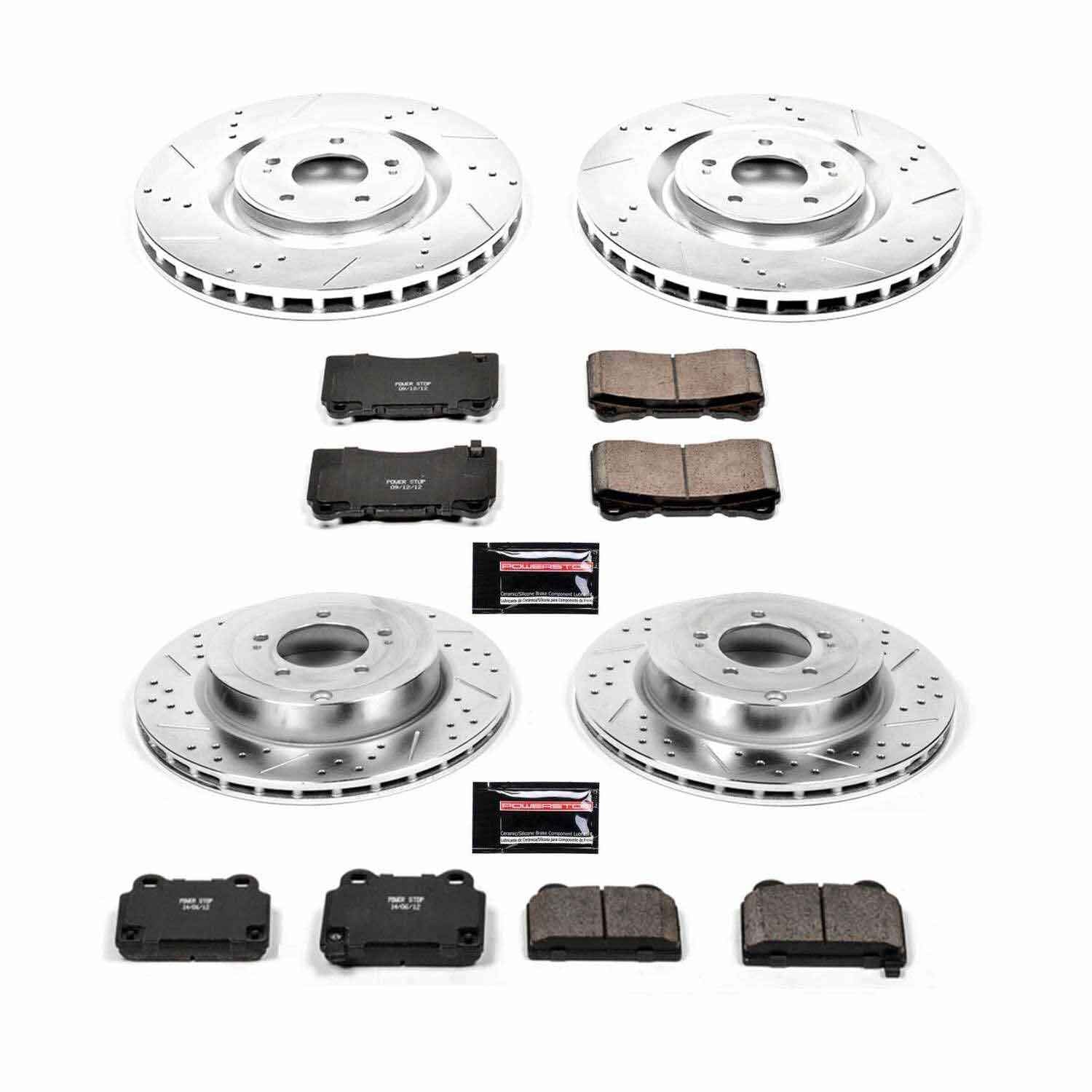 Power Stop 08-15 Mitsubishi Lancer Front & Rear Z23 Evolution Sport Brake Kit