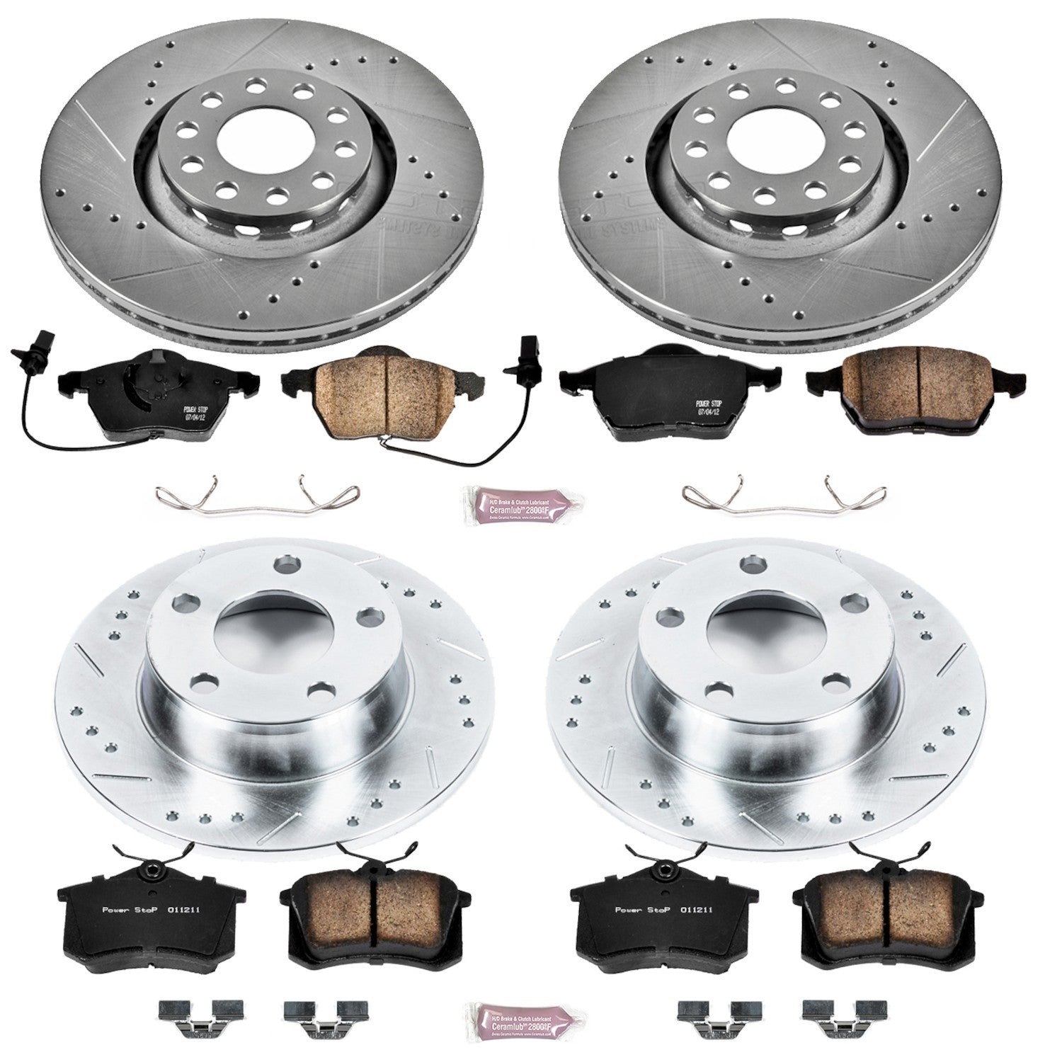 Power Stop 99-04 Audi A6 Quattro Front & Rear Z23 Evolution Sport Brake Kit