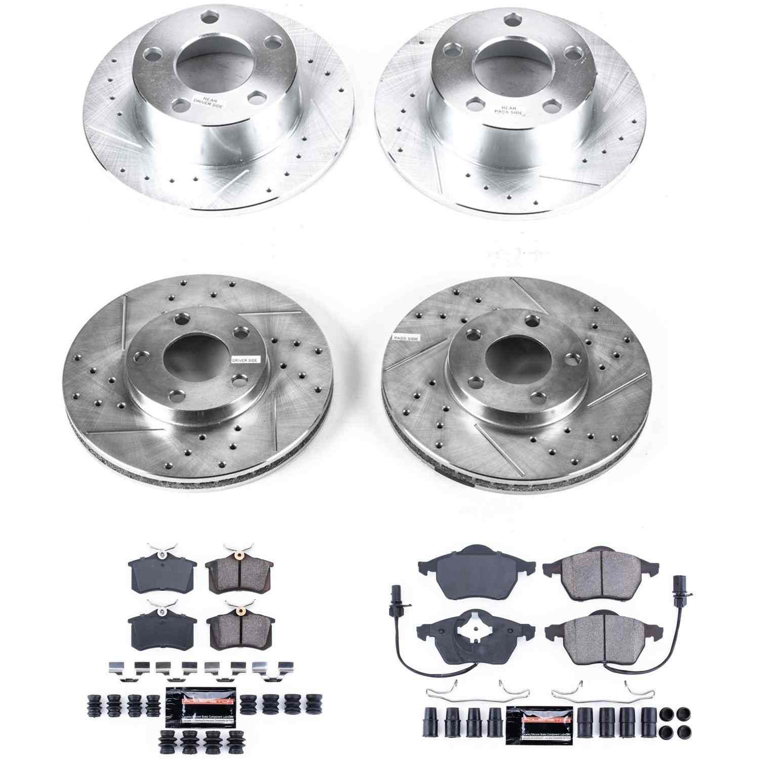 Power Stop 1998 Volkswagen Passat Front & Rear Z23 Evolution Sport Brake Kit