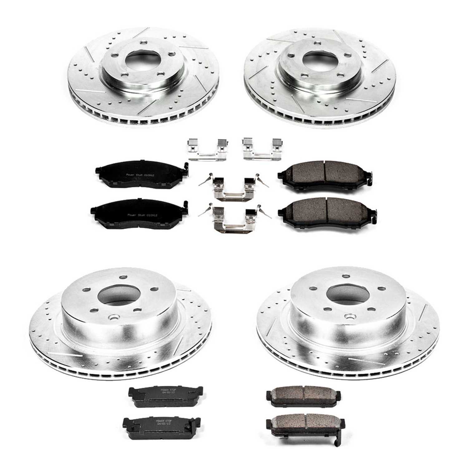 Power Stop 03-04 Infiniti M45 Front & Rear Z23 Evolution Sport Brake Kit