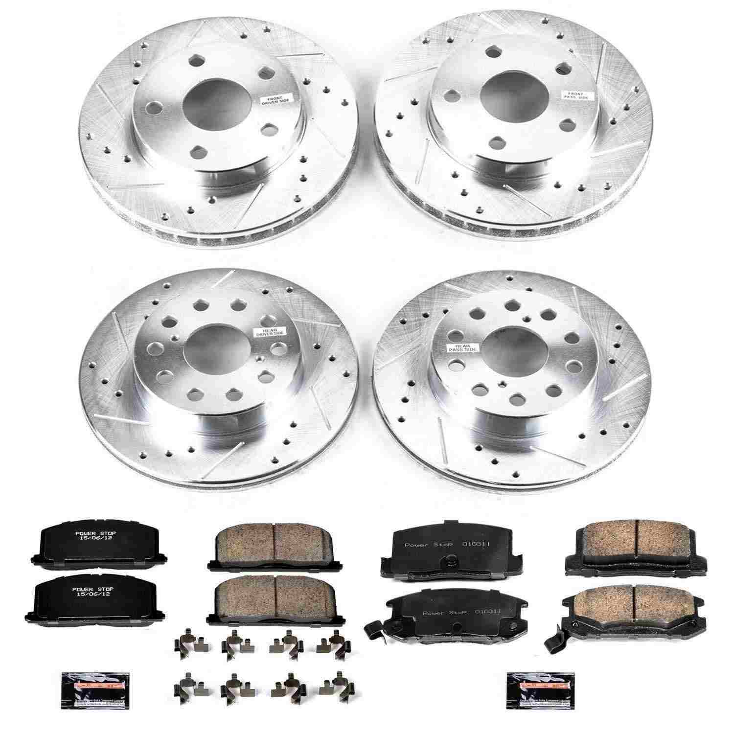 Power Stop 91-95 Toyota MR2 Front & Rear Z23 Evolution Sport Brake Kit
