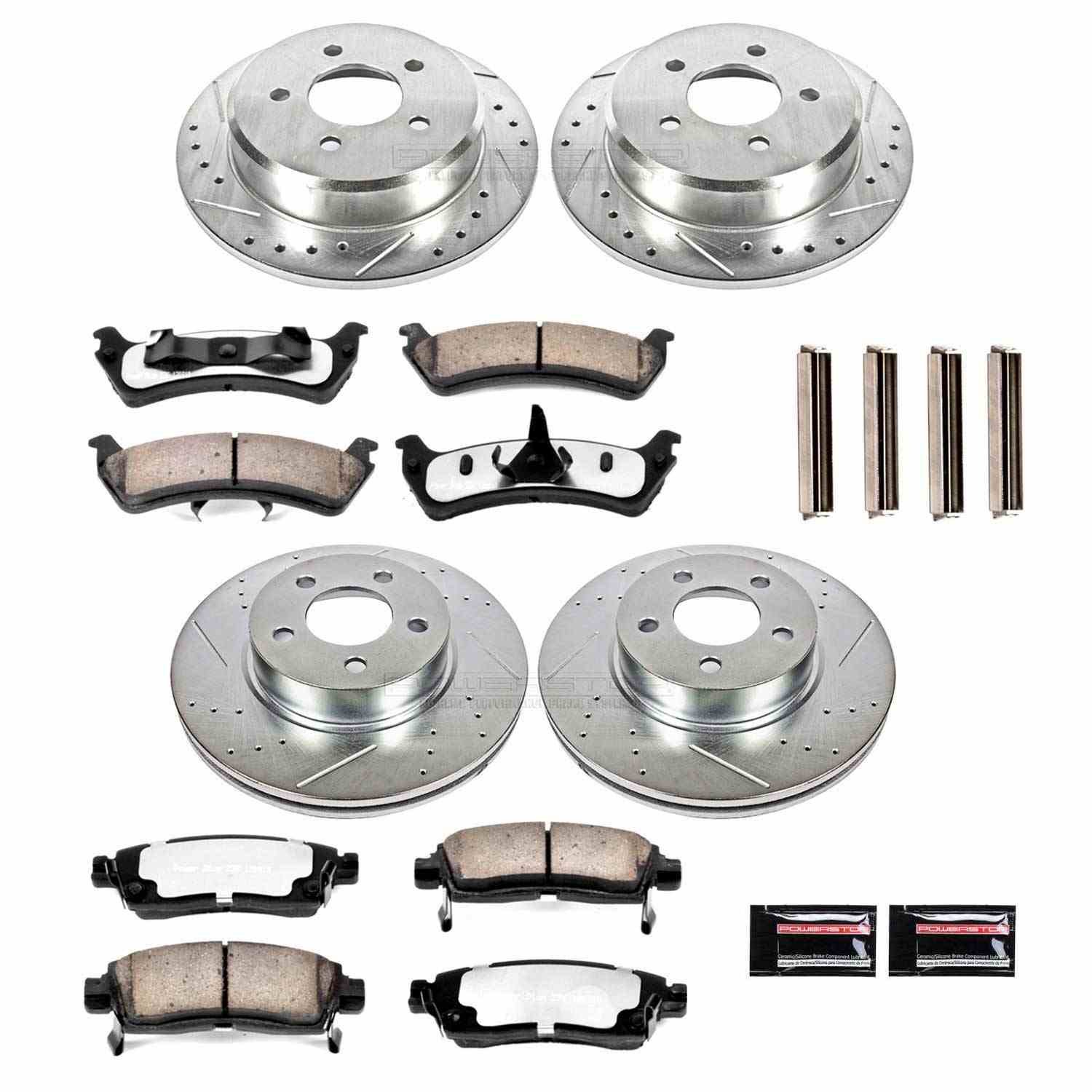 Power Stop 01-02 Ford Explorer Sport Front & Rear Z36 Truck & Tow Brake Kit