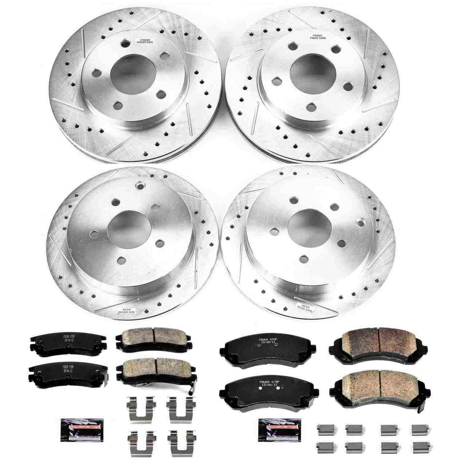 Power Stop 02-07 Buick Rendezvous Front & Rear Z23 Evolution Sport Brake Kit