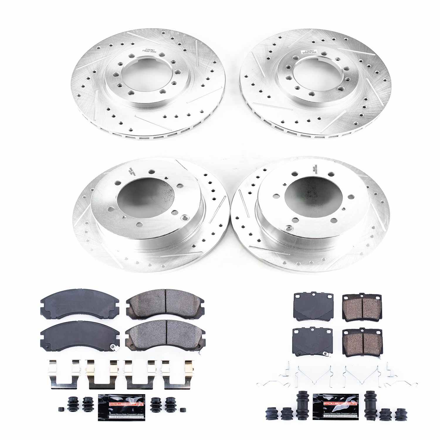 Power Stop 97-04 Mitsubishi Montero Sport Front & Rear Z23 Evolution Sport Brake Kit