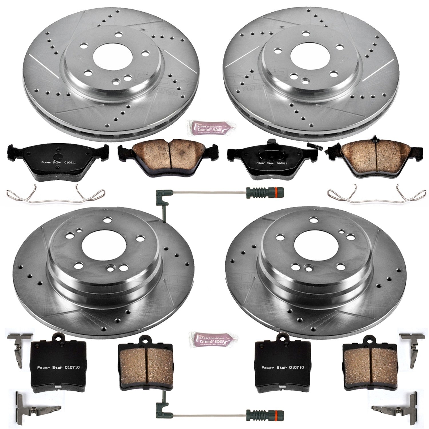 Power Stop 01-04 Mercedes-Benz SLK320 Front & Rear Z23 Evolution Sport Brake Kit