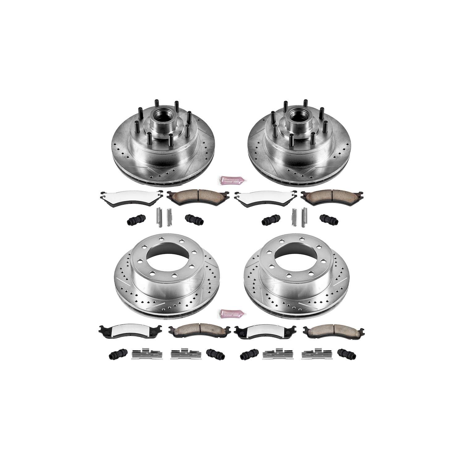 Power Stop 99-07 Ford E-350 Super Duty Front and Rear Z36 Truck & Tow Brake Kit
