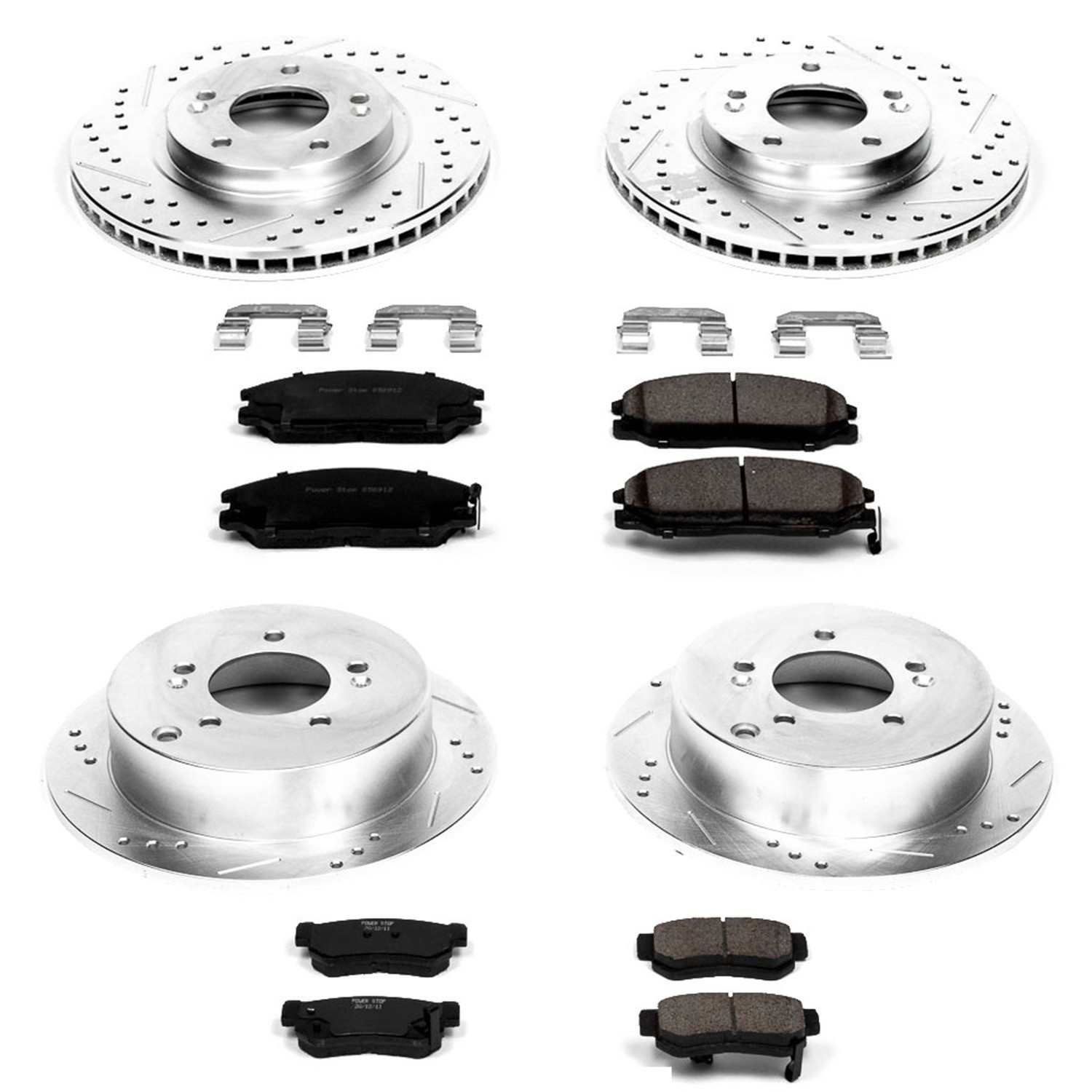 Power Stop 01-06 Hyundai Santa Fe Front & Rear Z23 Evolution Sport Brake Kit