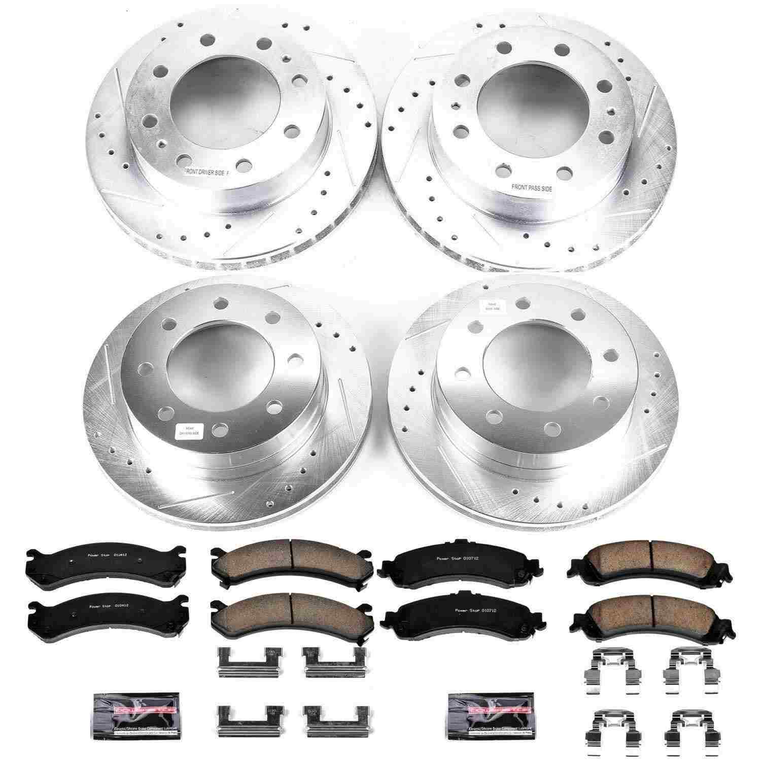 Power Stop 2005 Chevrolet Silverado 1500 HD Front & Rear Z23 Evolution Sport Brake Kit