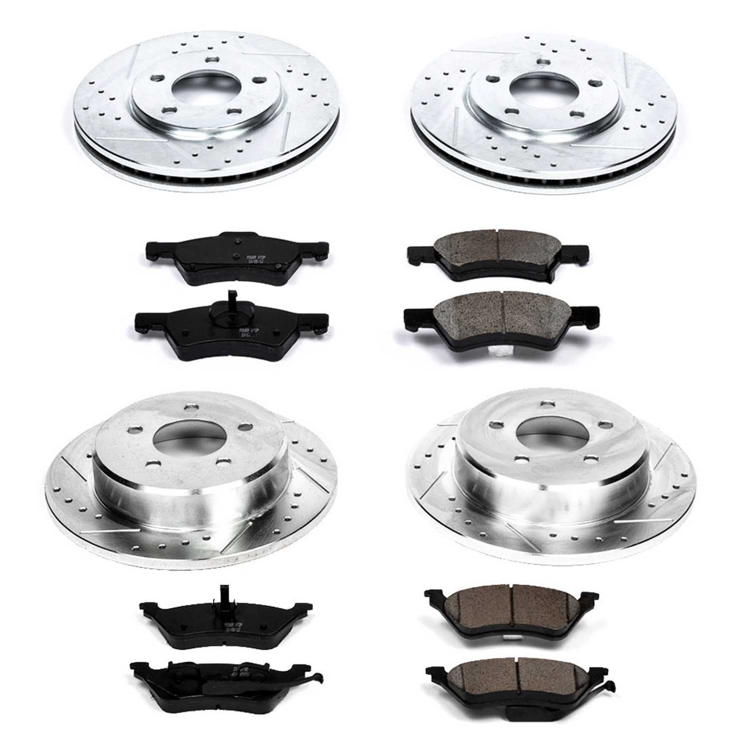 Power Stop 01-07 Chrysler Town & Country Front & Rear Z23 Evolution Sport Brake Kit