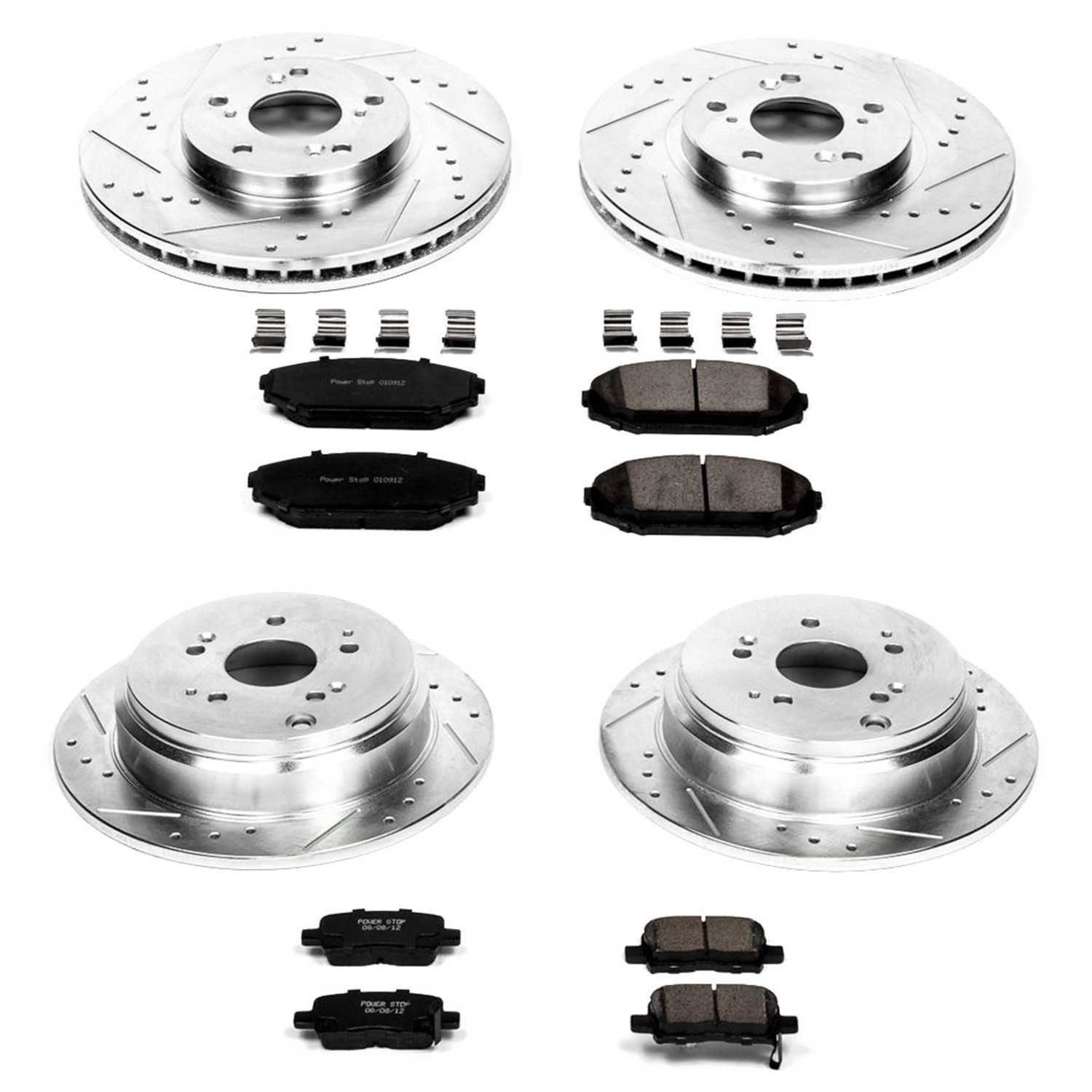 Power Stop 02-04 Honda Odyssey Front & Rear Z23 Evolution Sport Brake Kit