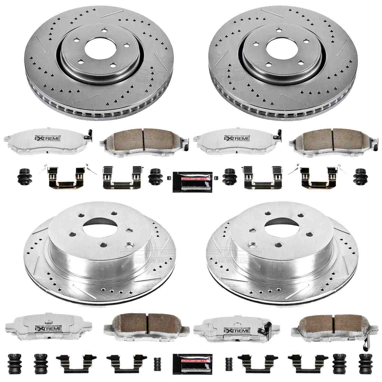 Power Stop 05-08 Infiniti FX35 Front and Rear Z26 Street Brake Kit