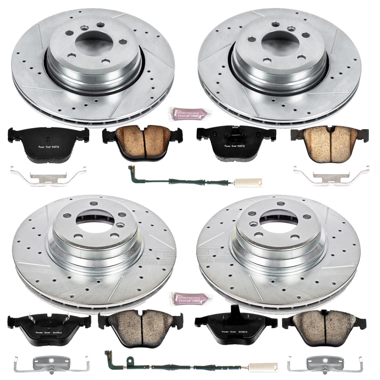 Power Stop 06-08 BMW 750i Front & Rear Z23 Evolution Sport Brake Kit