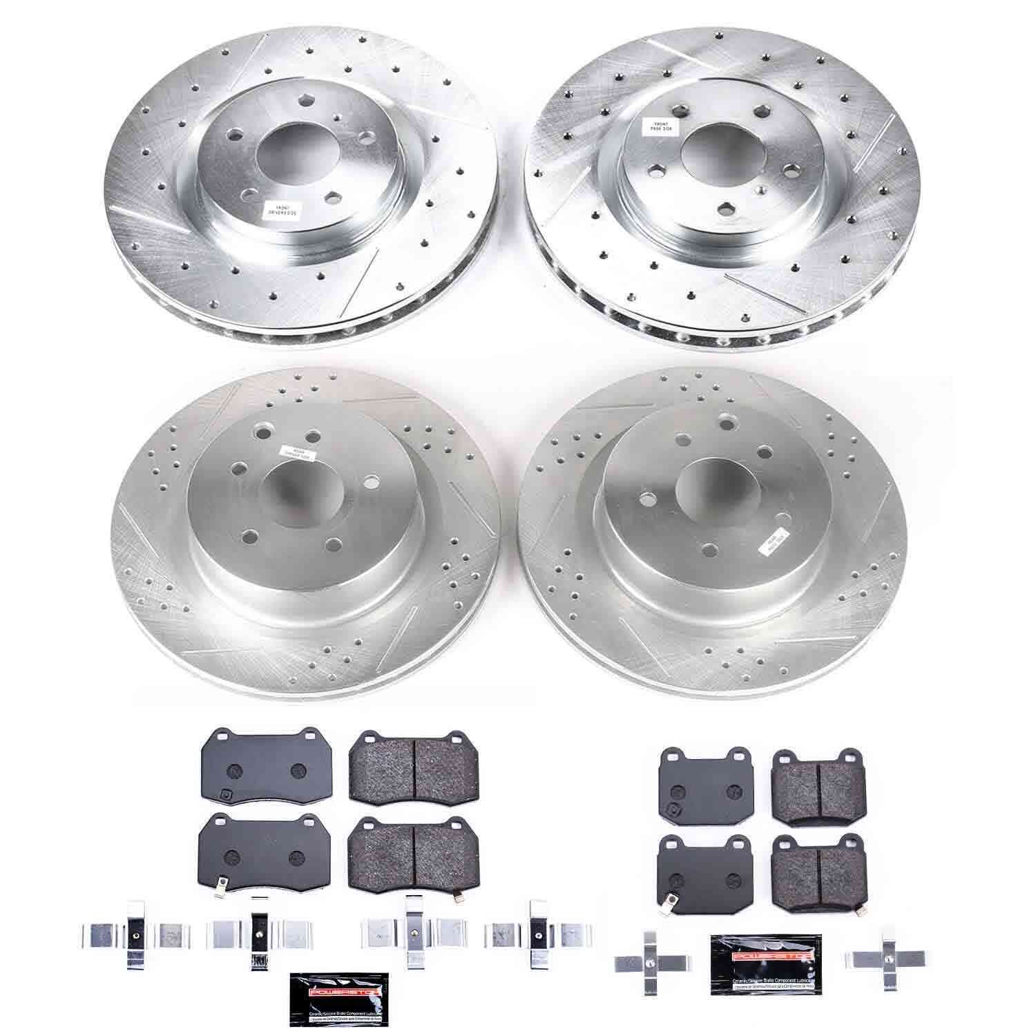 Power Stop 03-04 Infiniti G35 Front & Rear Z23 Evolution Sport Brake Kit