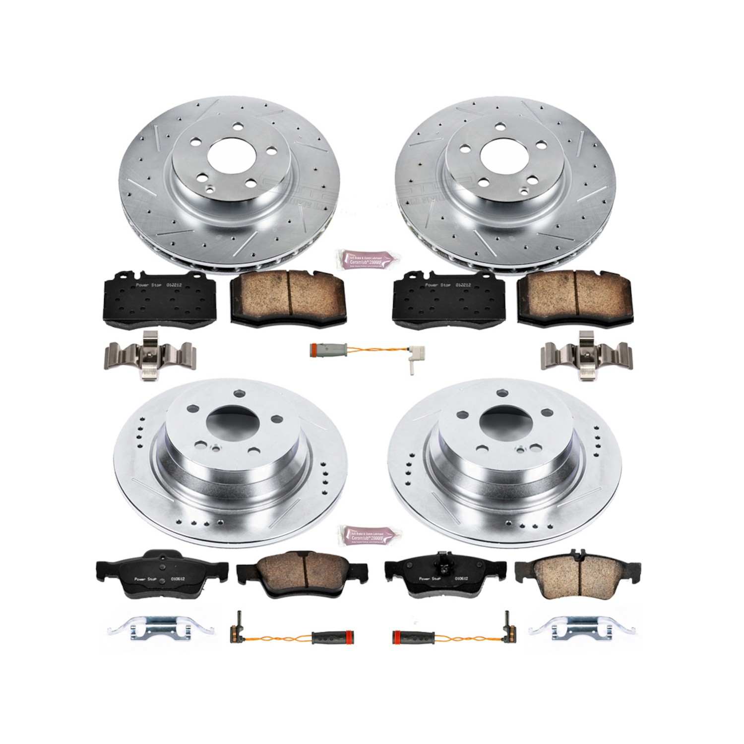 Power Stop 04-06 Mercedes-Benz E500 Front & Rear Z23 Evolution Sport Brake Kit