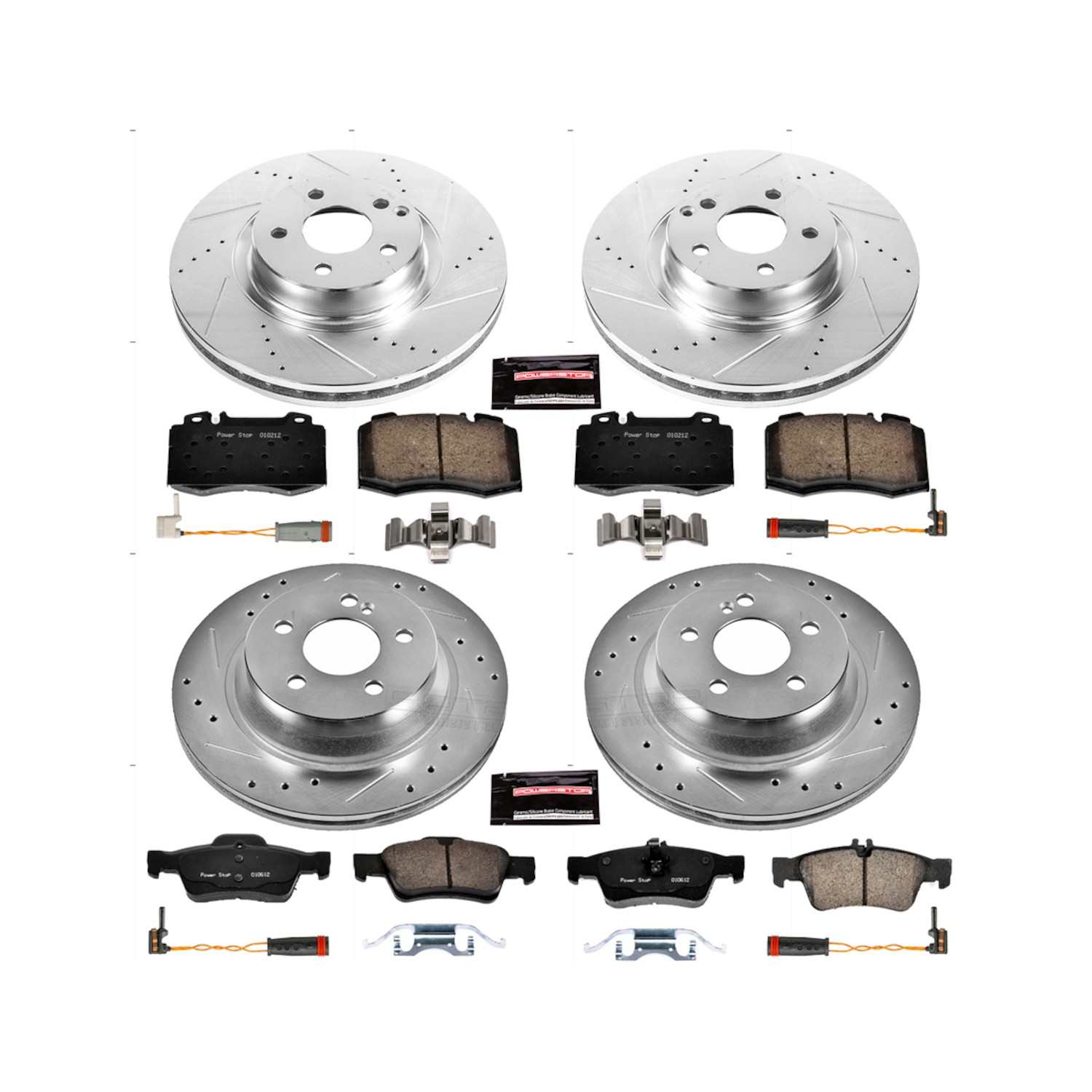 Power Stop 07-09 Mercedes-Benz E350 Front & Rear Z23 Evolution Sport Brake Kit