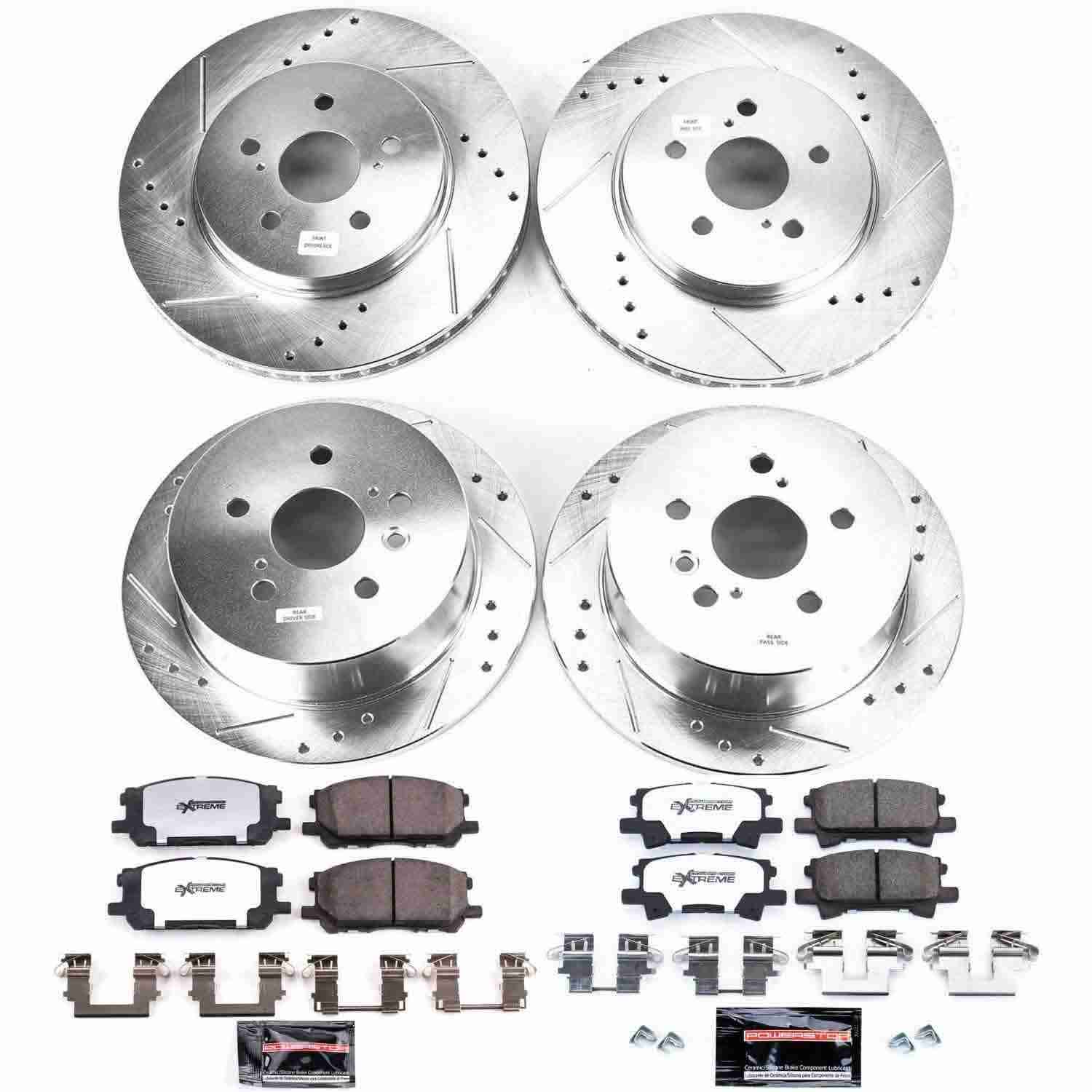 Power Stop 04-06 Lexus RX330 Front & Rear Z36 Truck & Tow Brake Kit