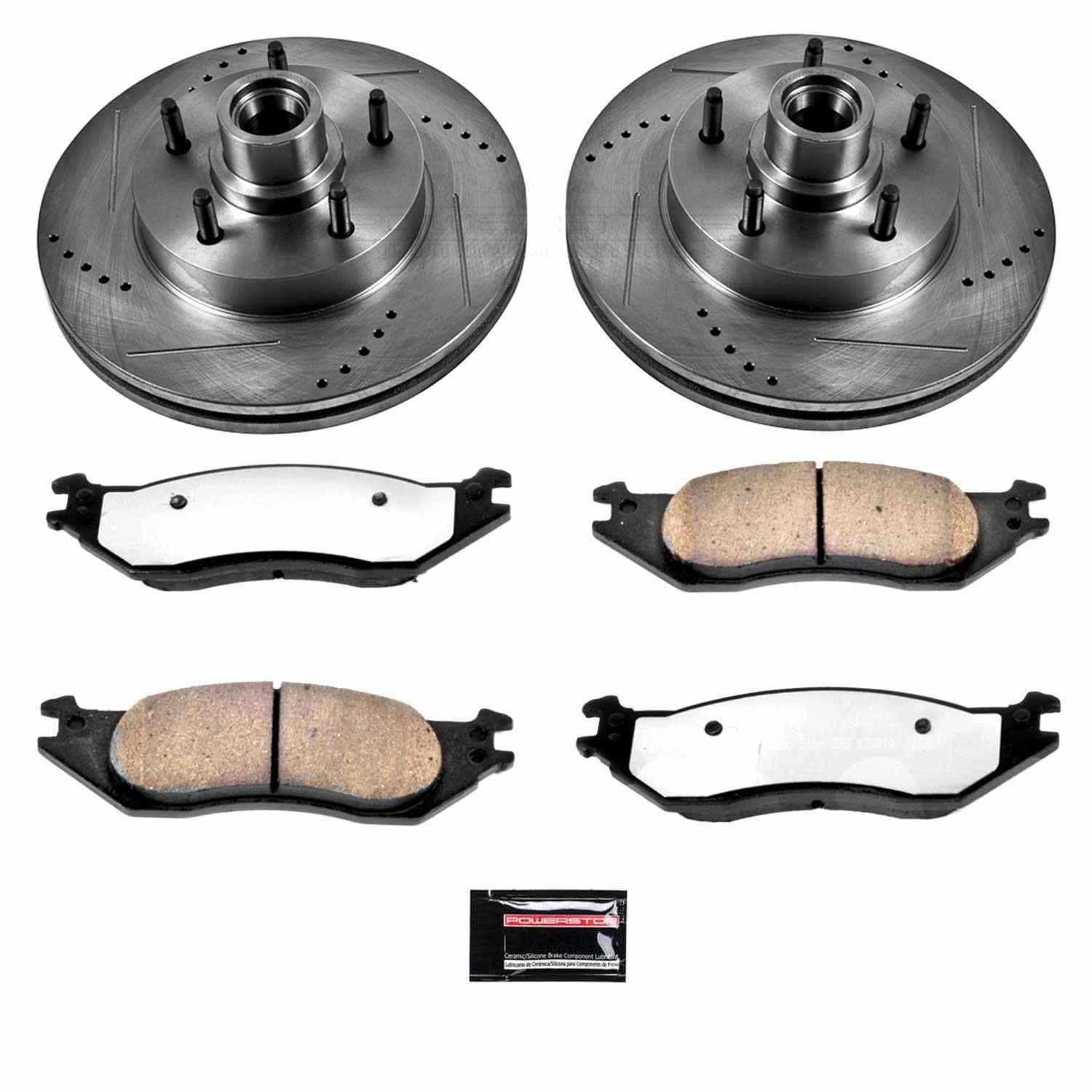 Power Stop 04-05 Ford E-150 Club Wagon Front Z36 Truck & Tow Brake Kit
