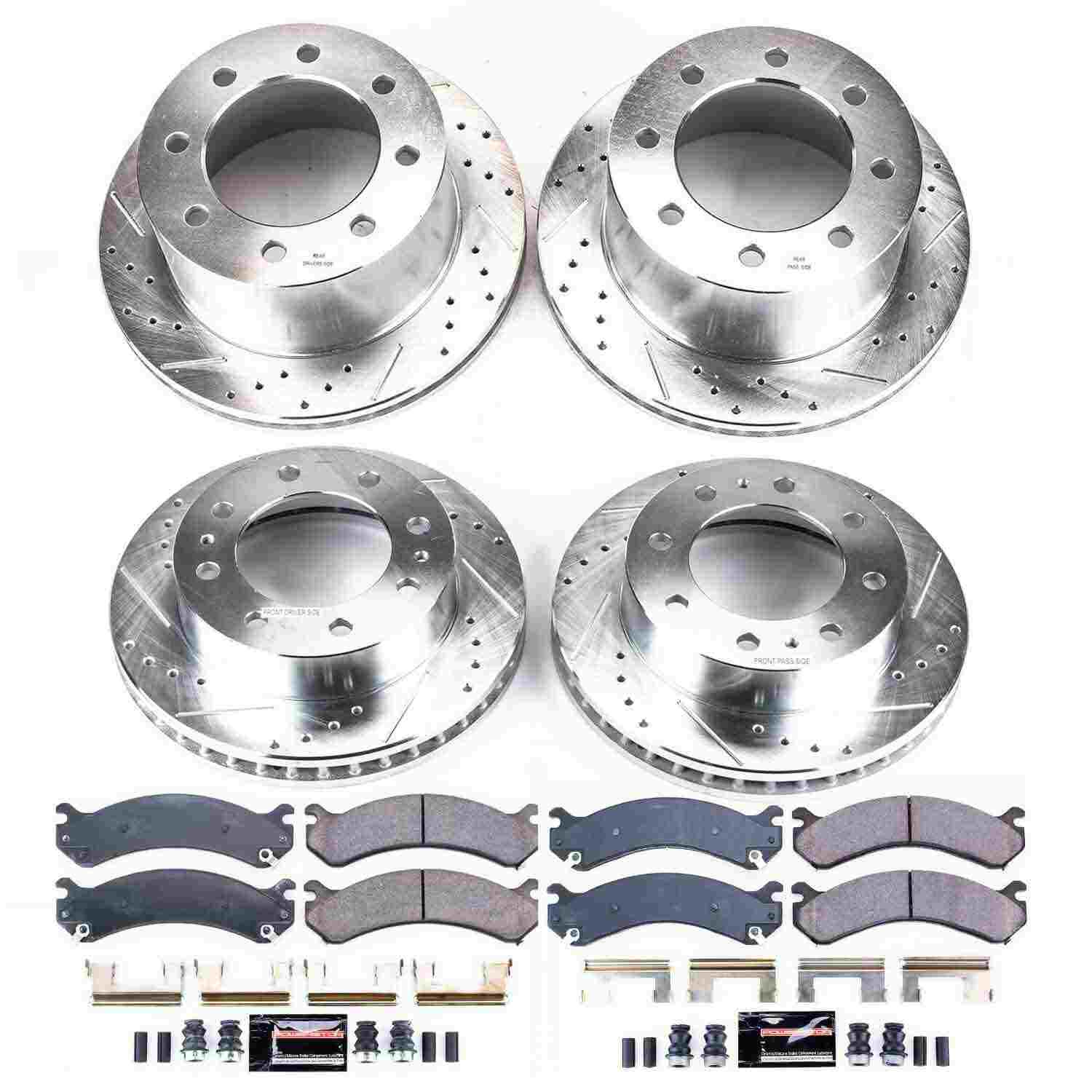 Power Stop 01-06 Chevrolet Silverado 3500 Front & Rear Z23 Evolution Sport Brake Kit