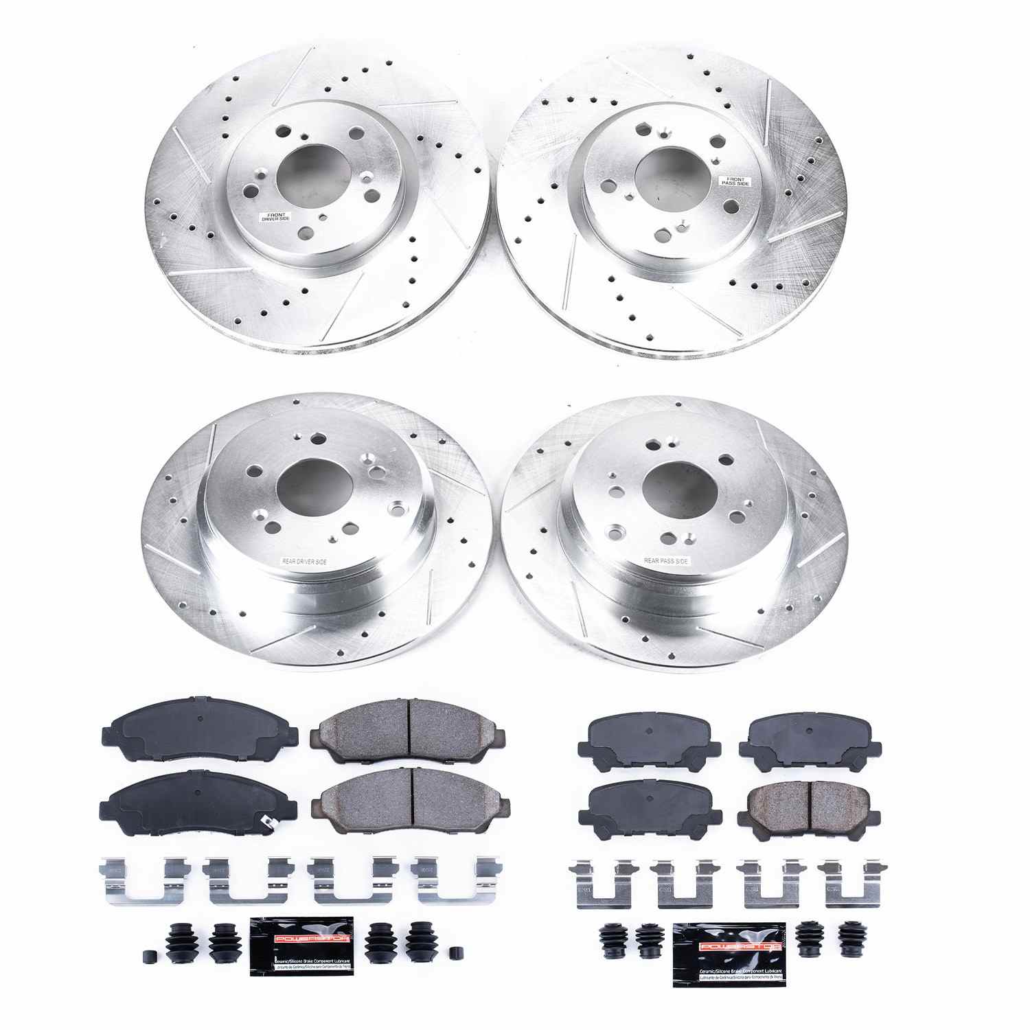 Power Stop 07-13 Acura MDX Front & Rear Z23 Evolution Sport Brake Kit