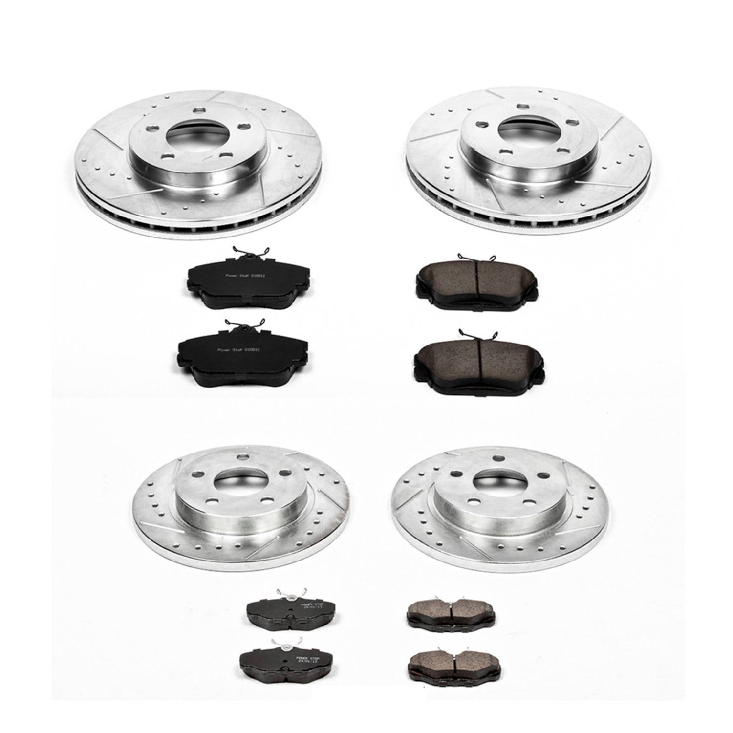 Power Stop 1995 Ford Taurus Front & Rear Z23 Evolution Sport Brake Kit