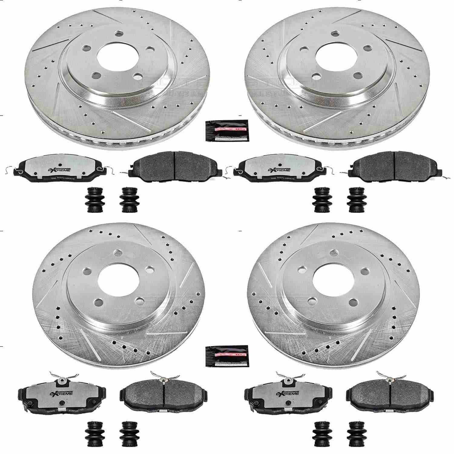 Power Stop 11-14 Ford Mustang Front & Rear Z26 Street Warrior Brake Kit