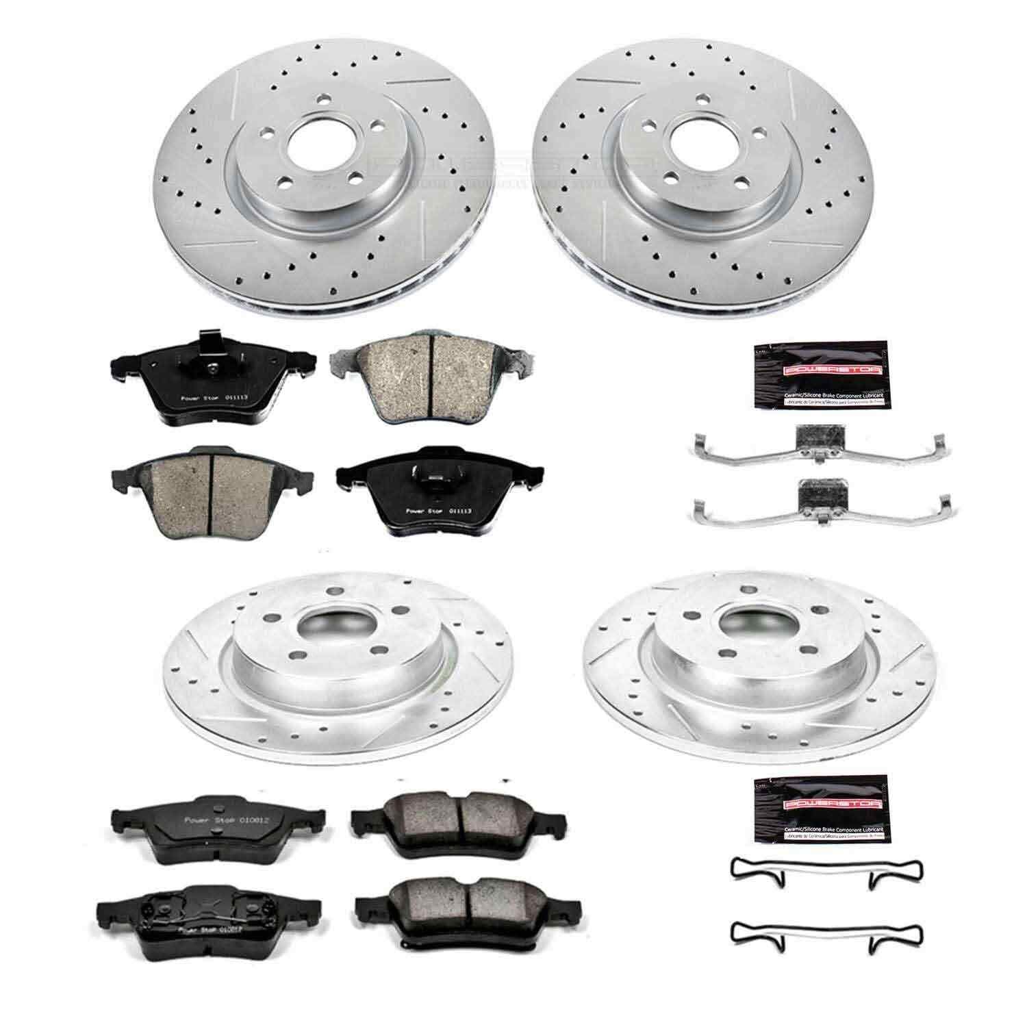 Power Stop 04-05 Volvo S40 Front & Rear Z23 Evolution Sport Brake Kit