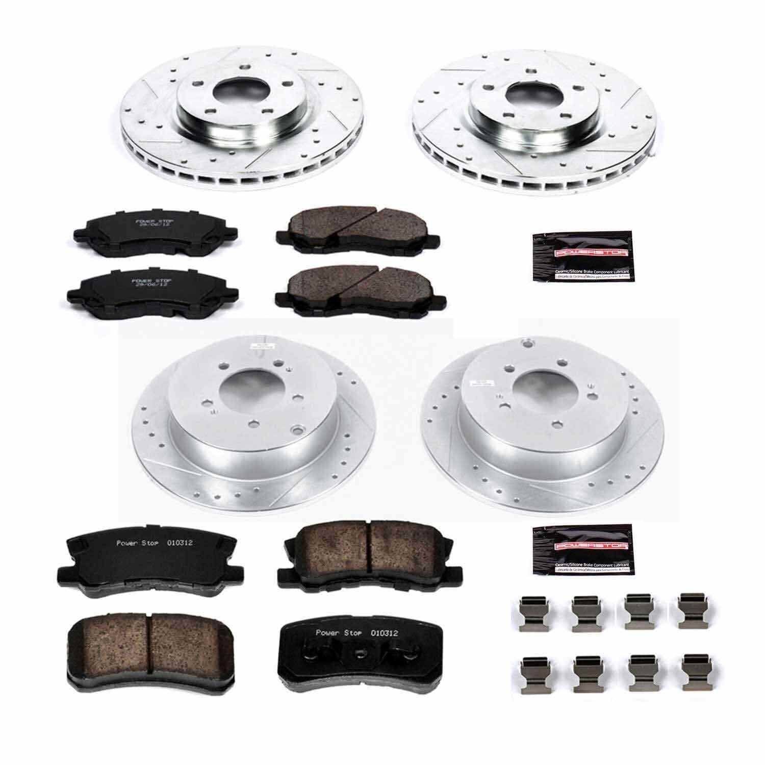 Power Stop 07-15 Mitsubishi Outlander Front & Rear Z23 Evolution Sport Brake Kit