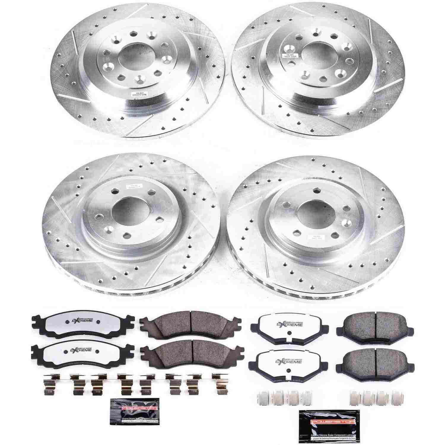 Power Stop 2010 Ford Taurus Front & Rear Z36 Truck & Tow Brake Kit