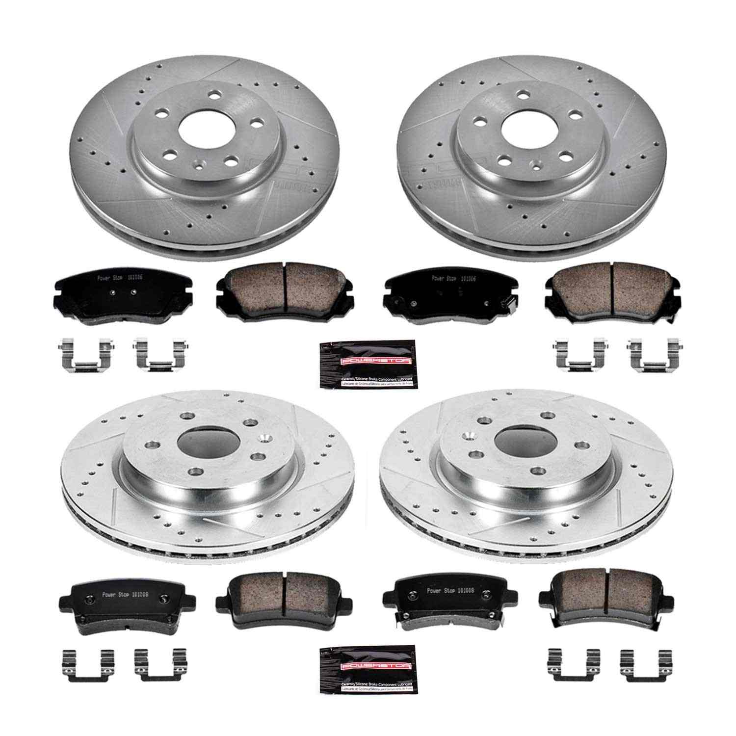 Power Stop 2010 Buick Allure Front & Rear Z23 Evolution Sport Brake Kit