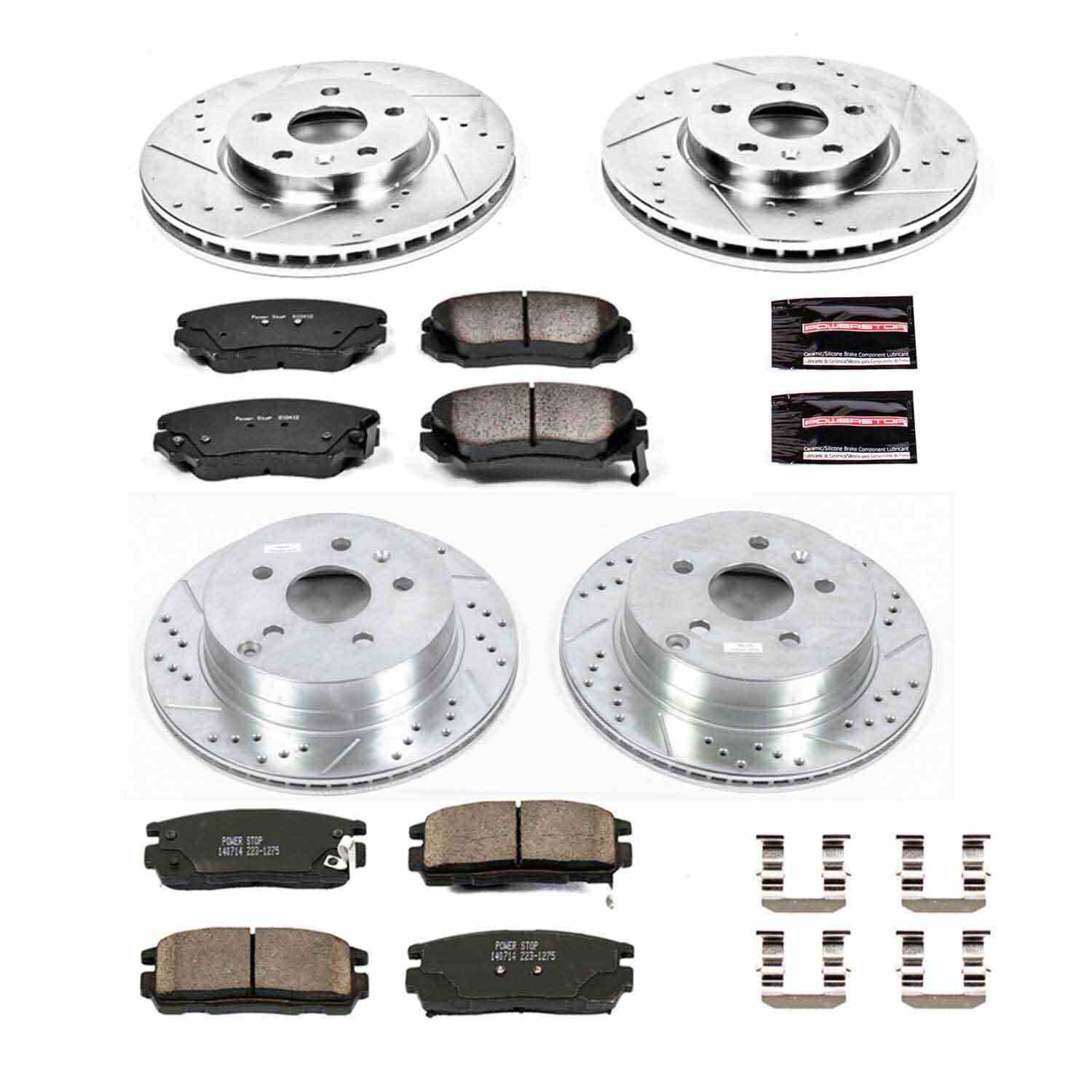 Power Stop 10-17 Chevrolet Equinox Front & Rear Z23 Evolution Sport Brake Kit