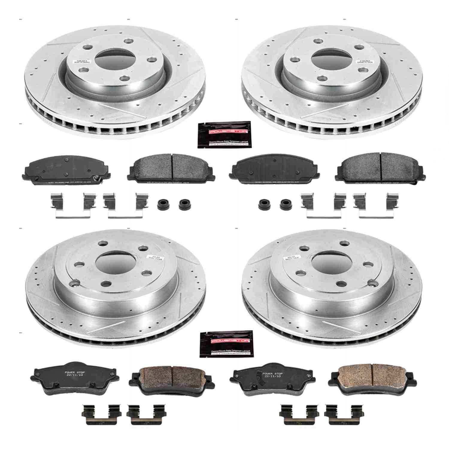 Power Stop 08-09 Pontiac G8 Front & Rear Z23 Evolution Sport Brake Kit