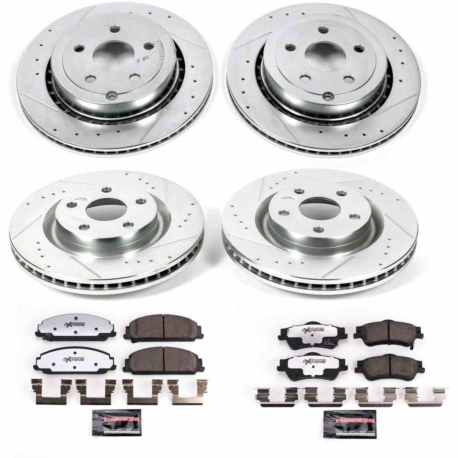 Power Stop 08-09 Pontiac G8 Front & Rear Z26 Street Warrior Brake Kit