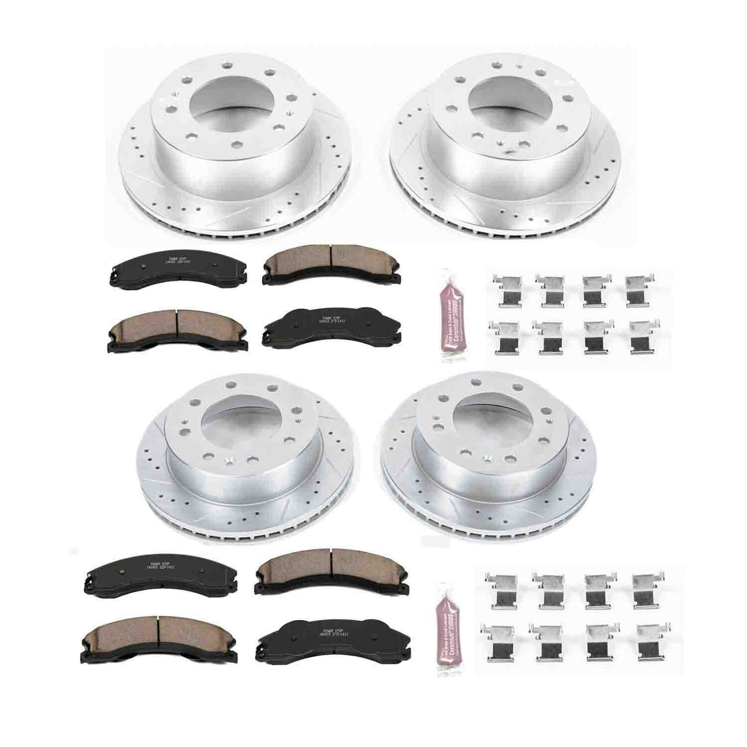 Power Stop 2011 GMC Sierra 3500 HD Front & Rear Z23 Evolution Brake Kit