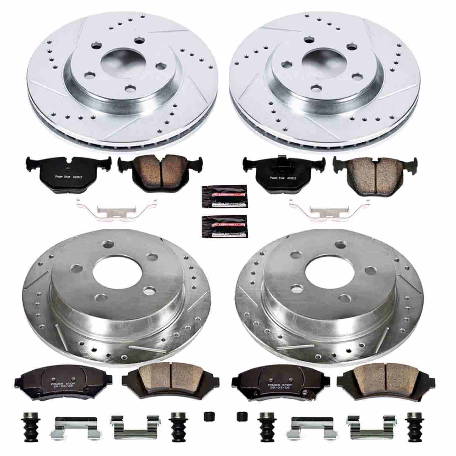 Power Stop 2005 Chevrolet Impala Front & Rear Z23 Evolution Sport Brake Kit