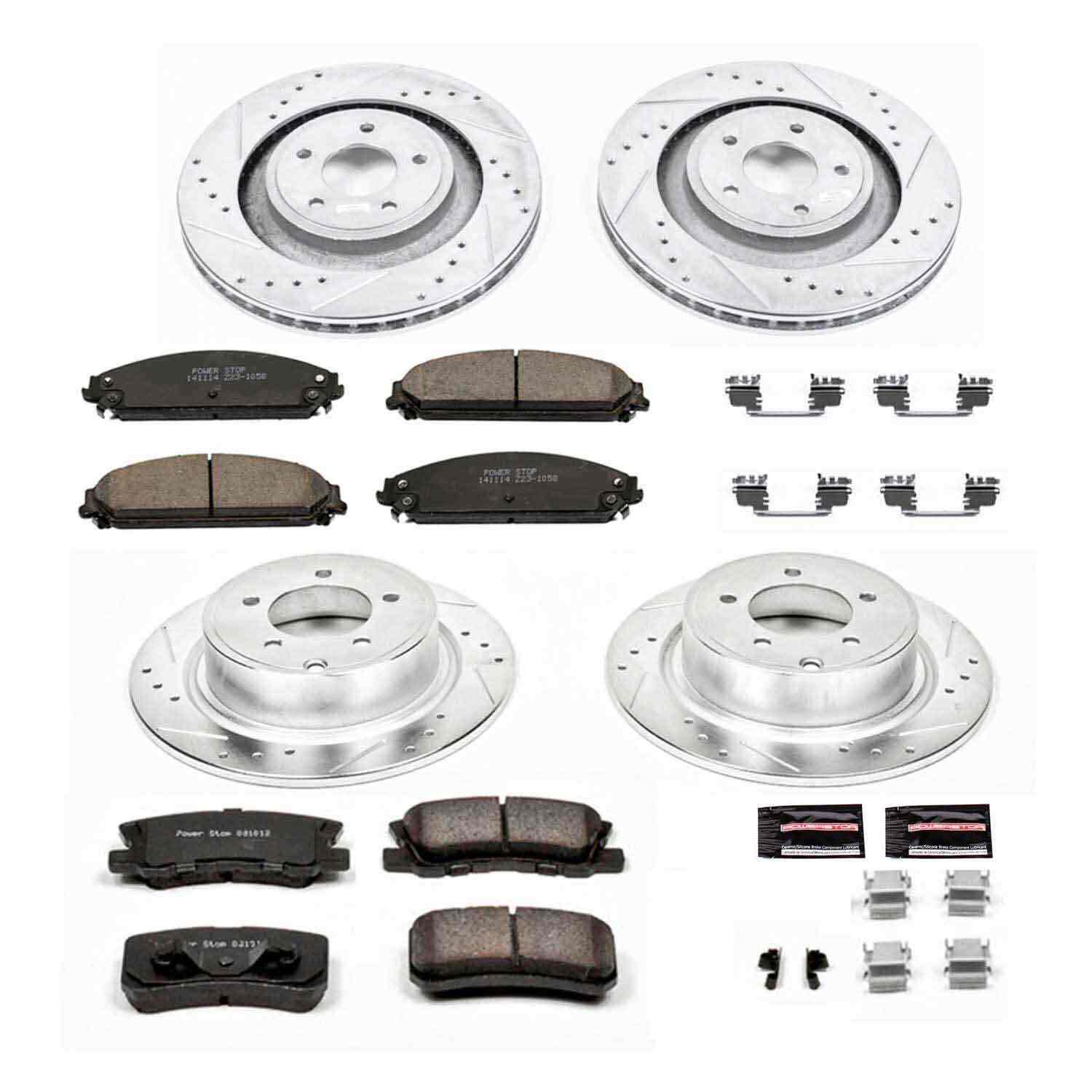 Power Stop 13-14 Chrysler 200 Front & Rear Z23 Evolution Sport Brake Kit