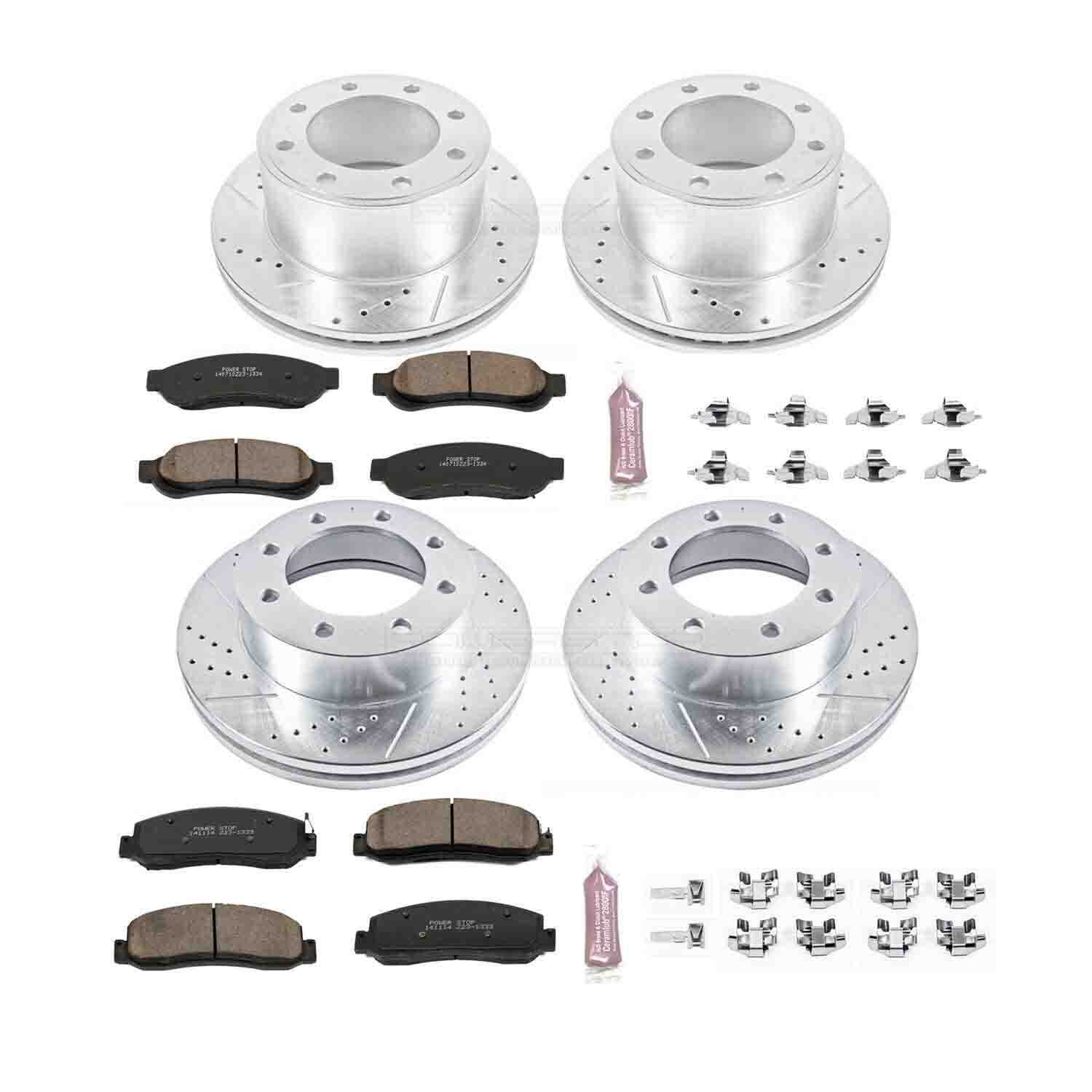 Power Stop 10-11 Ford F-350 Super Duty Front & Rear Z23 Evolution Brake Kit