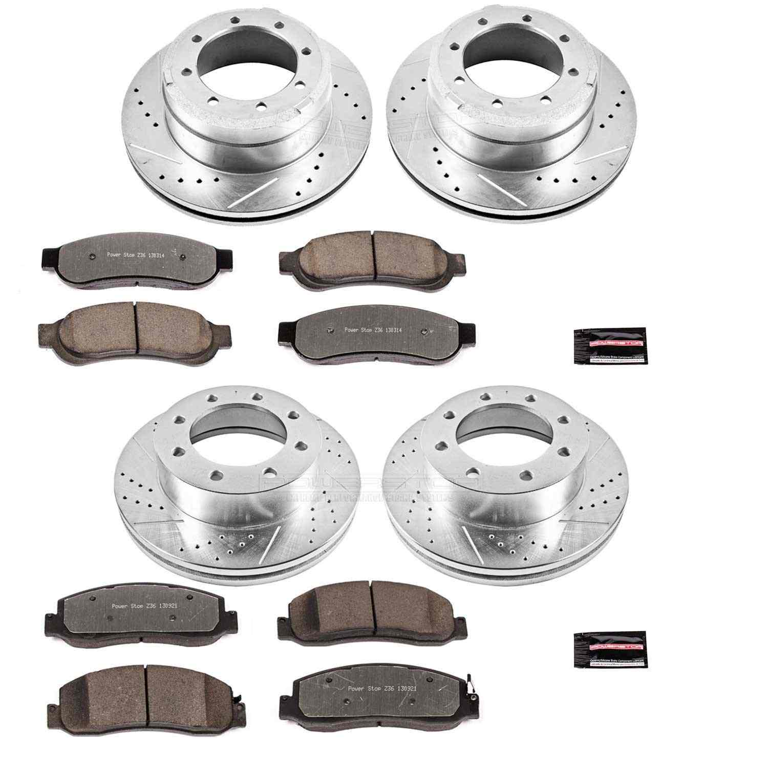 Power Stop 2011 Ford F-350 Super Duty Front and Rear Z36 Truck & Tow Brake Kit