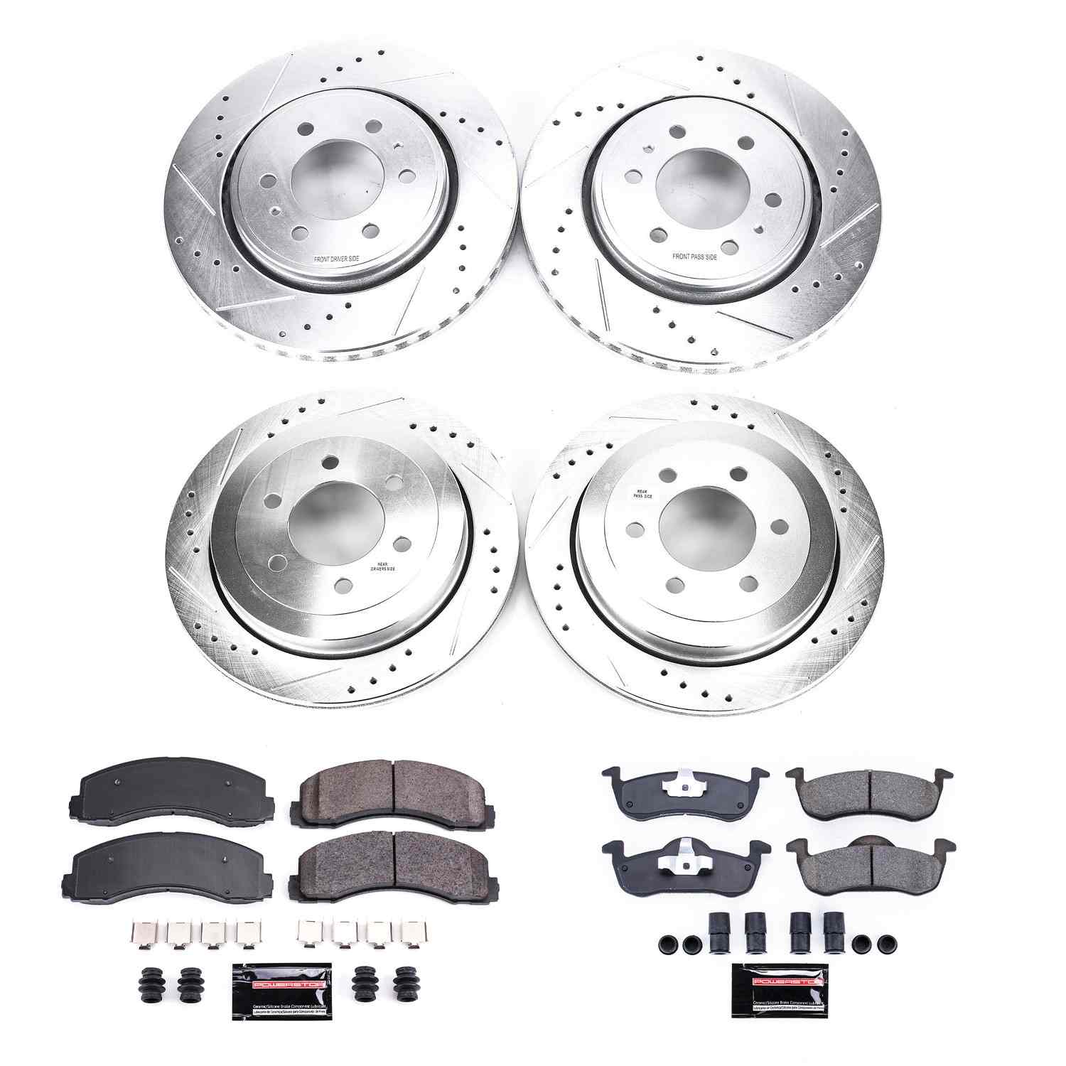 Power Stop 10-17 Ford Expedition Front & Rear Z23 Evolution Sport Brake Kit