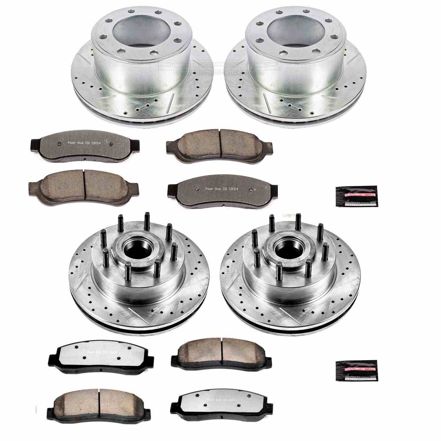 Power Stop 2010 Ford F-350 Super Duty Front & Rear Z36 Truck & Tow Brake Kit