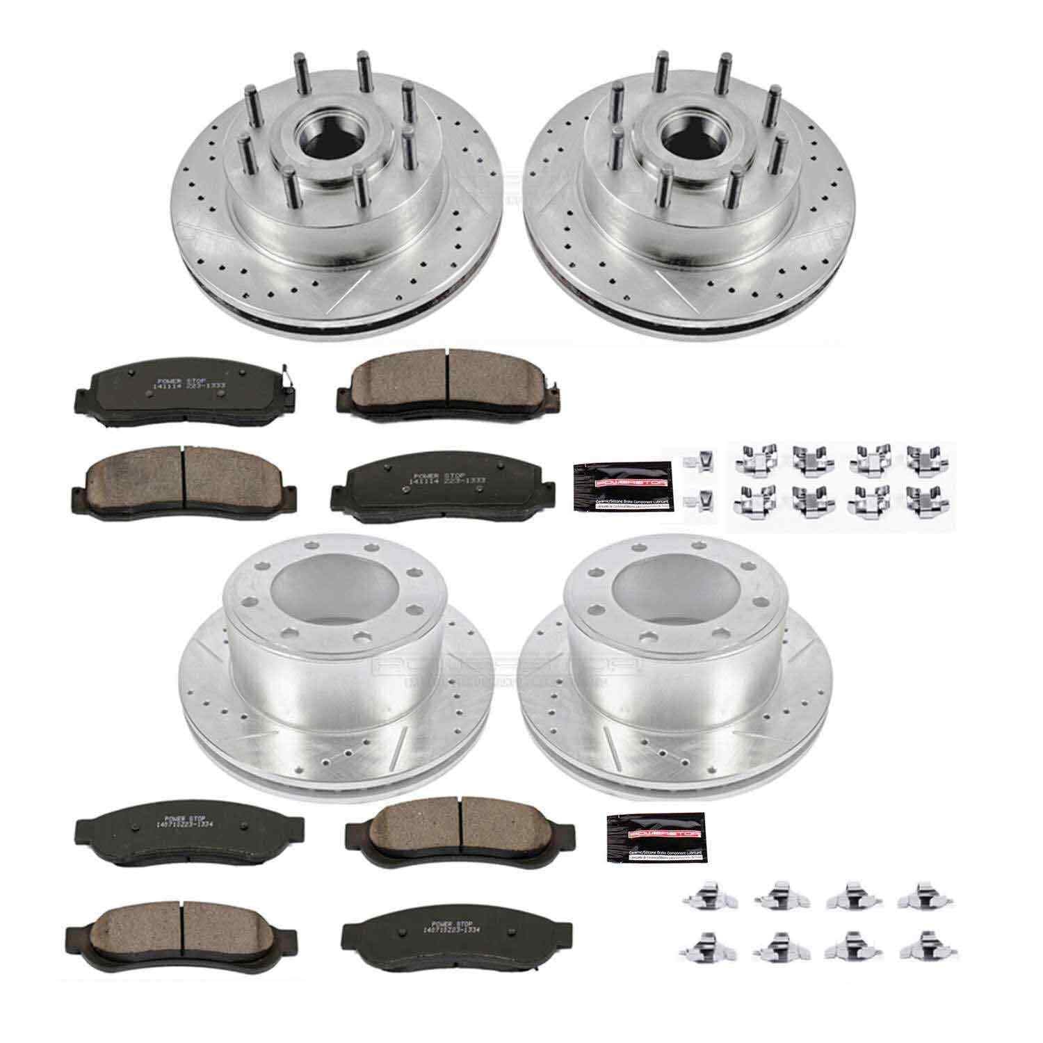 Power Stop 10-11 Ford F-350 Super Duty Front & Rear Z23 Evolution Brake Kit