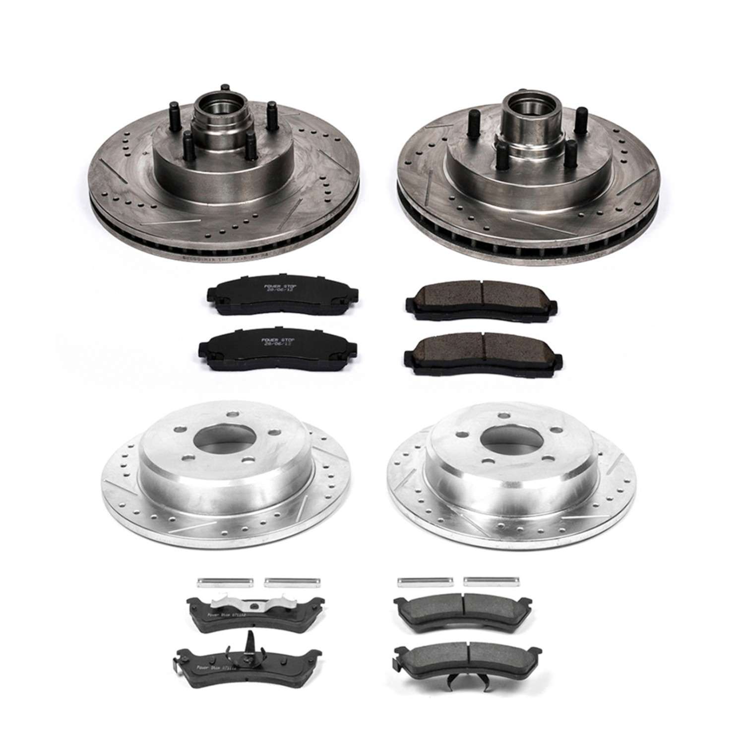 Power Stop 01-02 Ford Explorer Sport Front & Rear Z23 Evolution Sport Brake Kit