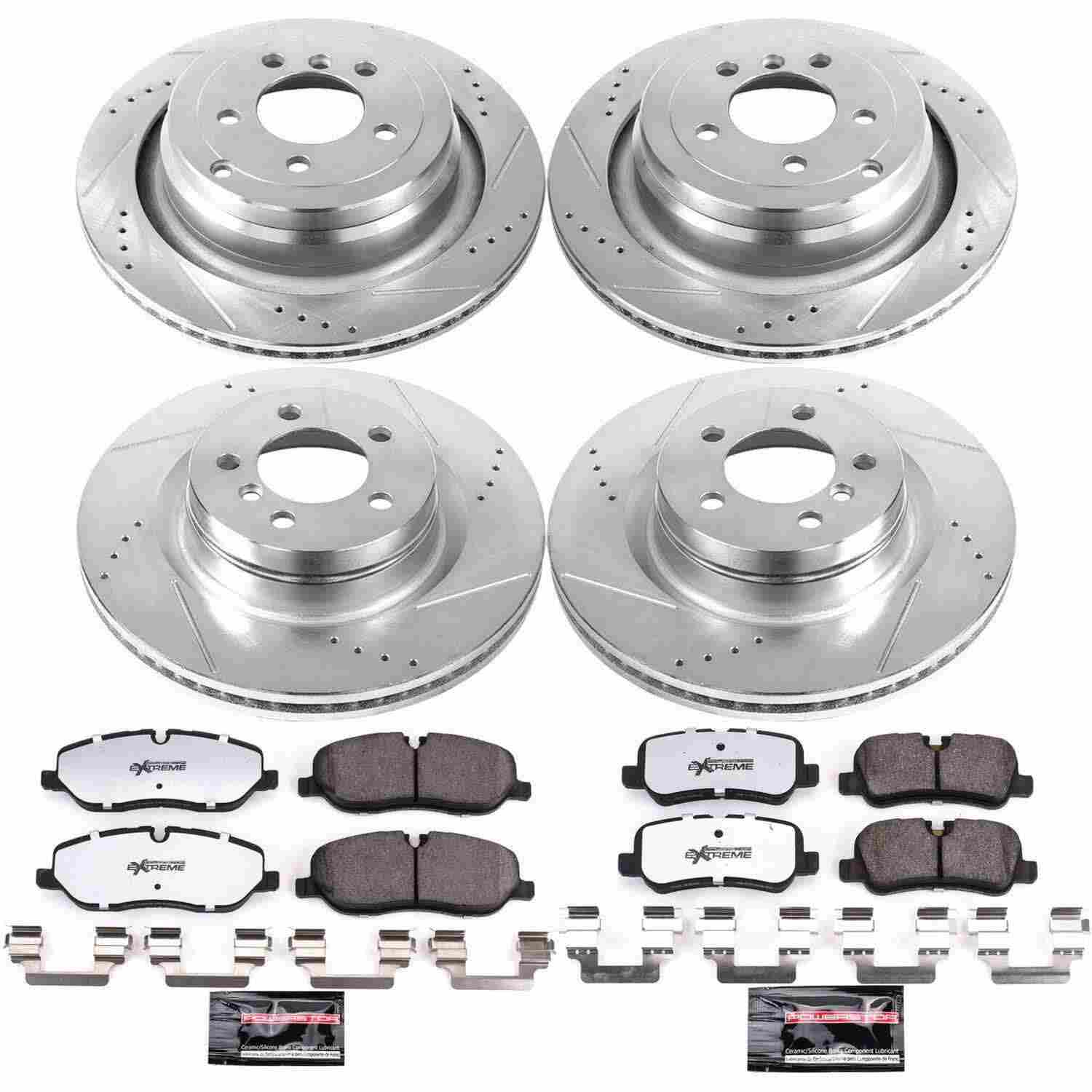 Power Stop 06-09 Land Rover Range Rover Front & Rear Z36 Truck & Tow Brake Kit