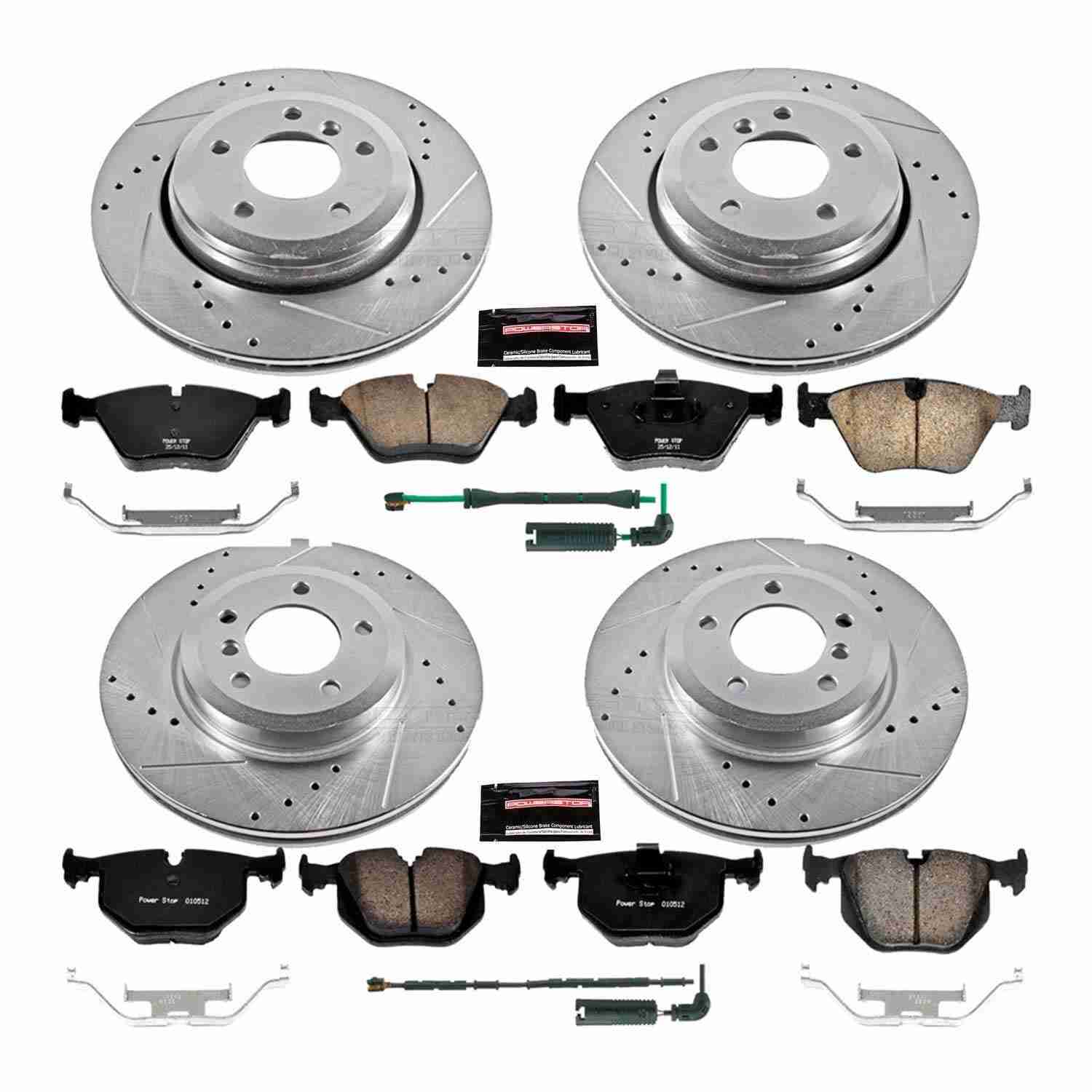 Power Stop 01-06 BMW 330Ci Front & Rear Z23 Evolution Sport Brake Kit